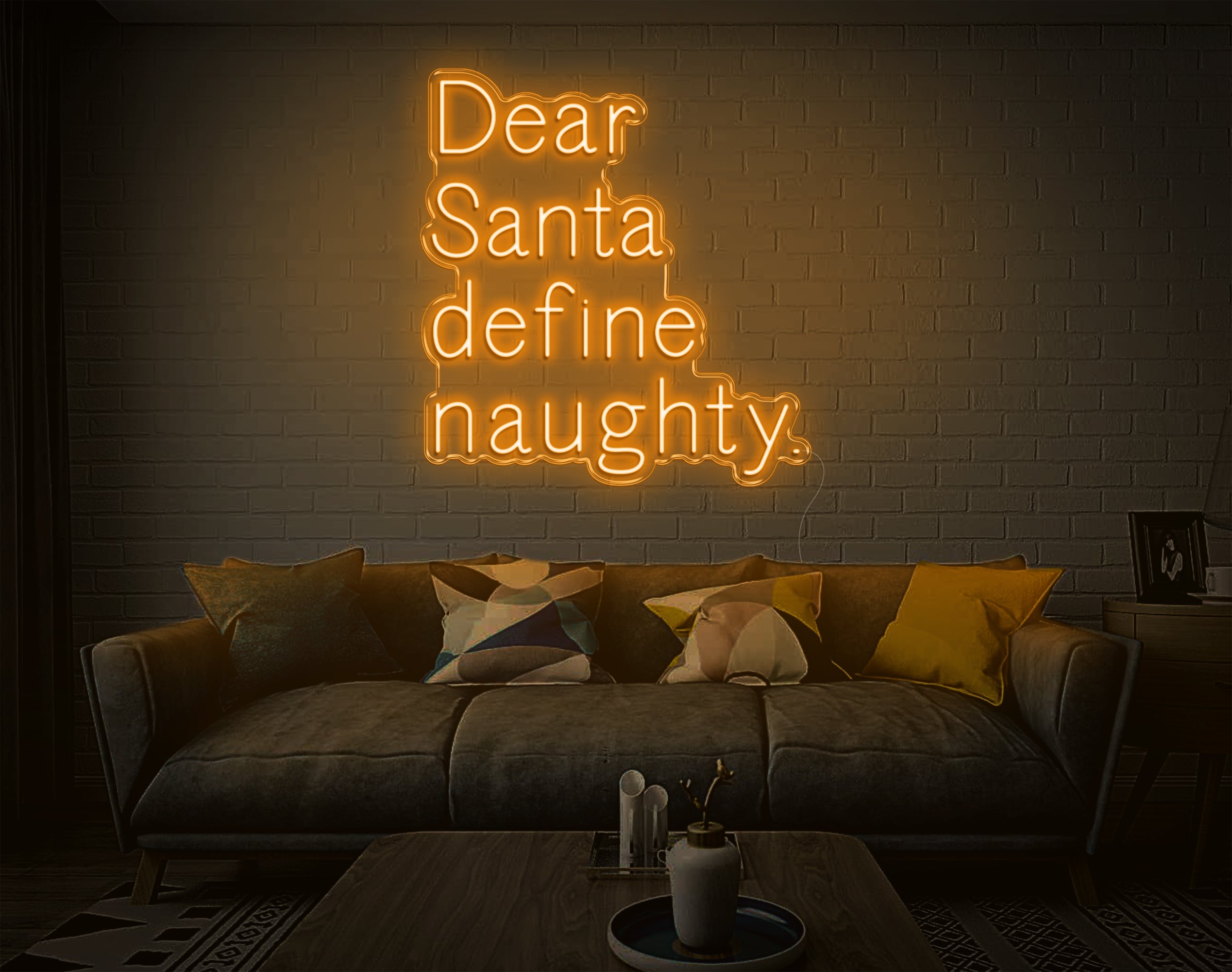 Dear Santa LED Neon Sign