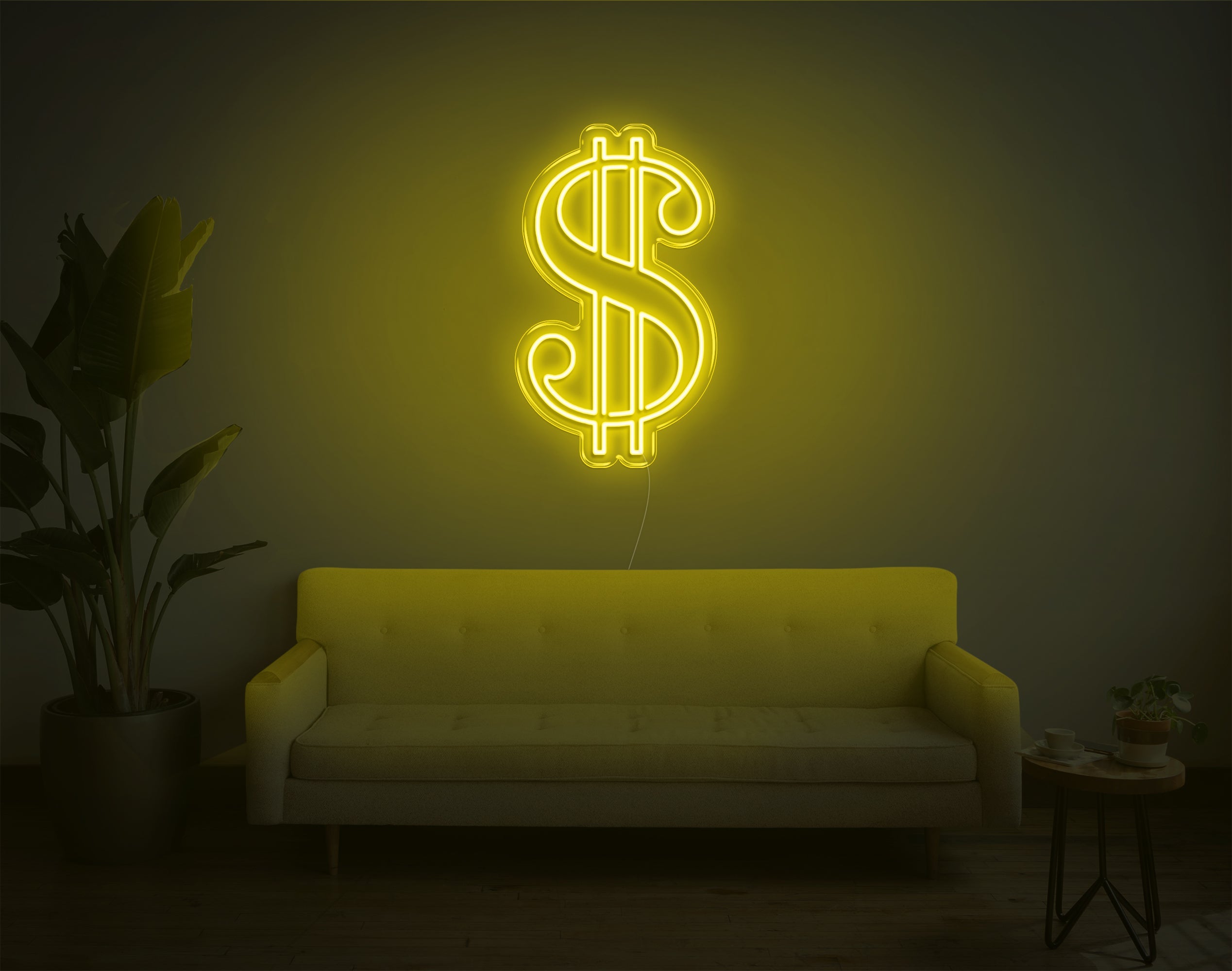 Dollar Sign LED Neon Sign