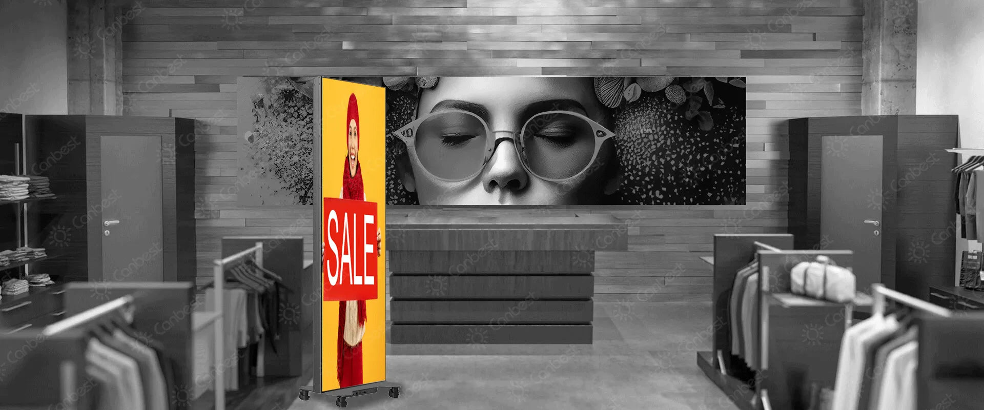 CJ-Double Series - Double Sided Portable GOB LED Poster