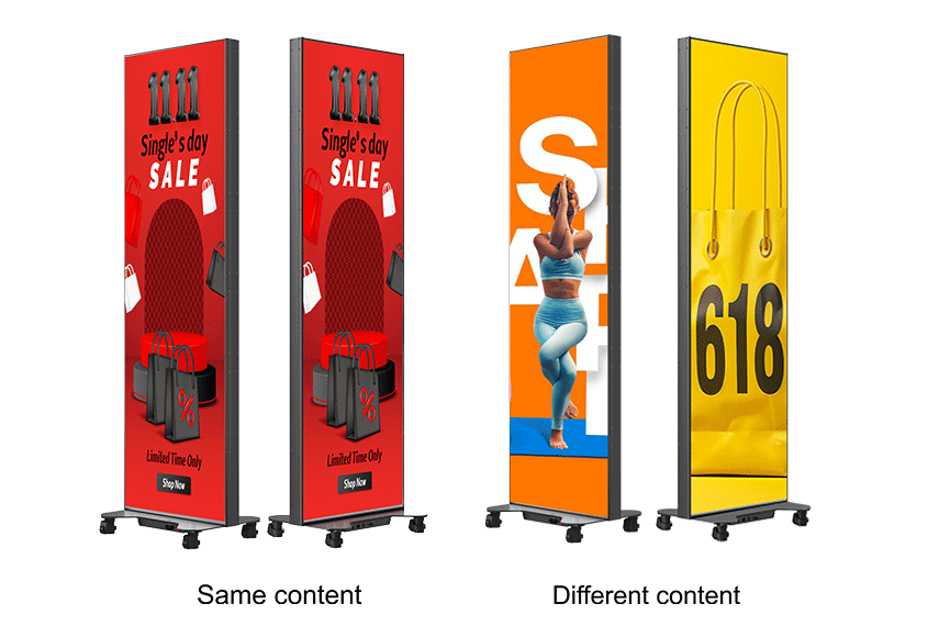 CJ-Double Series - Double Sided Portable GOB LED Poster