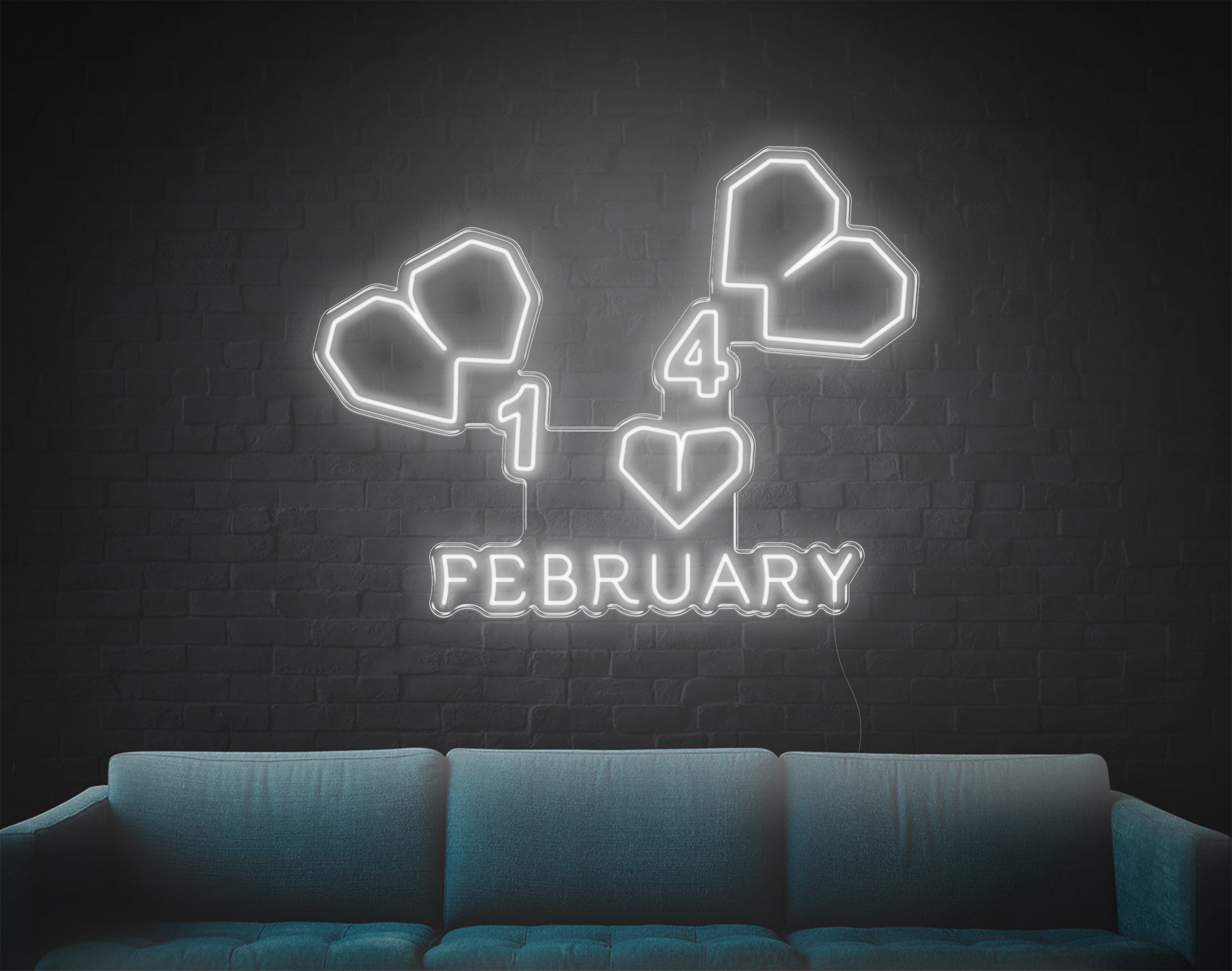 February LED Neon Sign