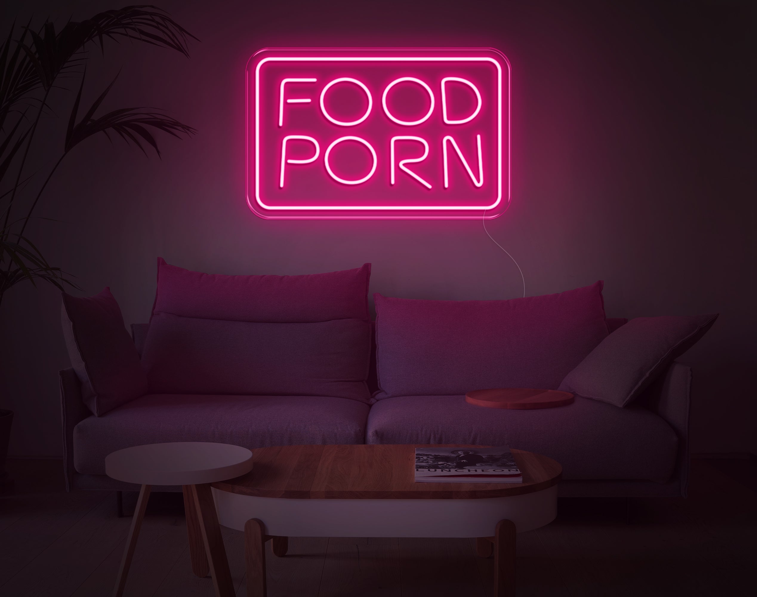 Food Porn LED Neon Sign