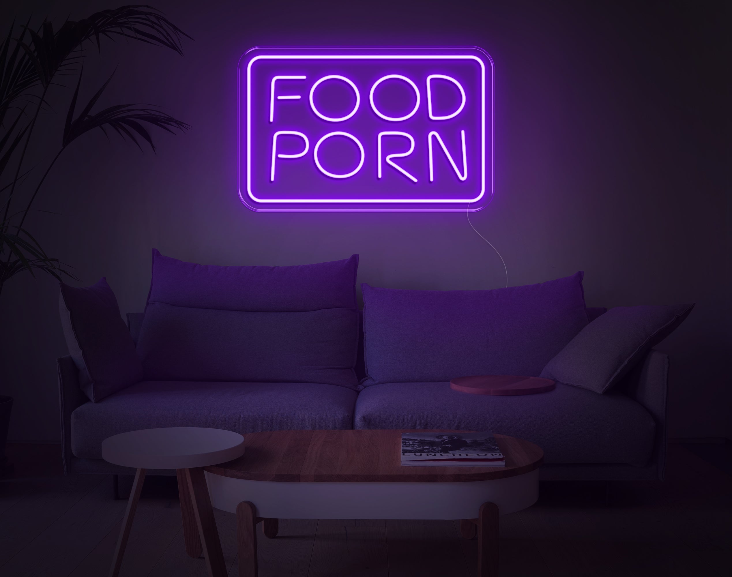 Food Porn LED Neon Sign