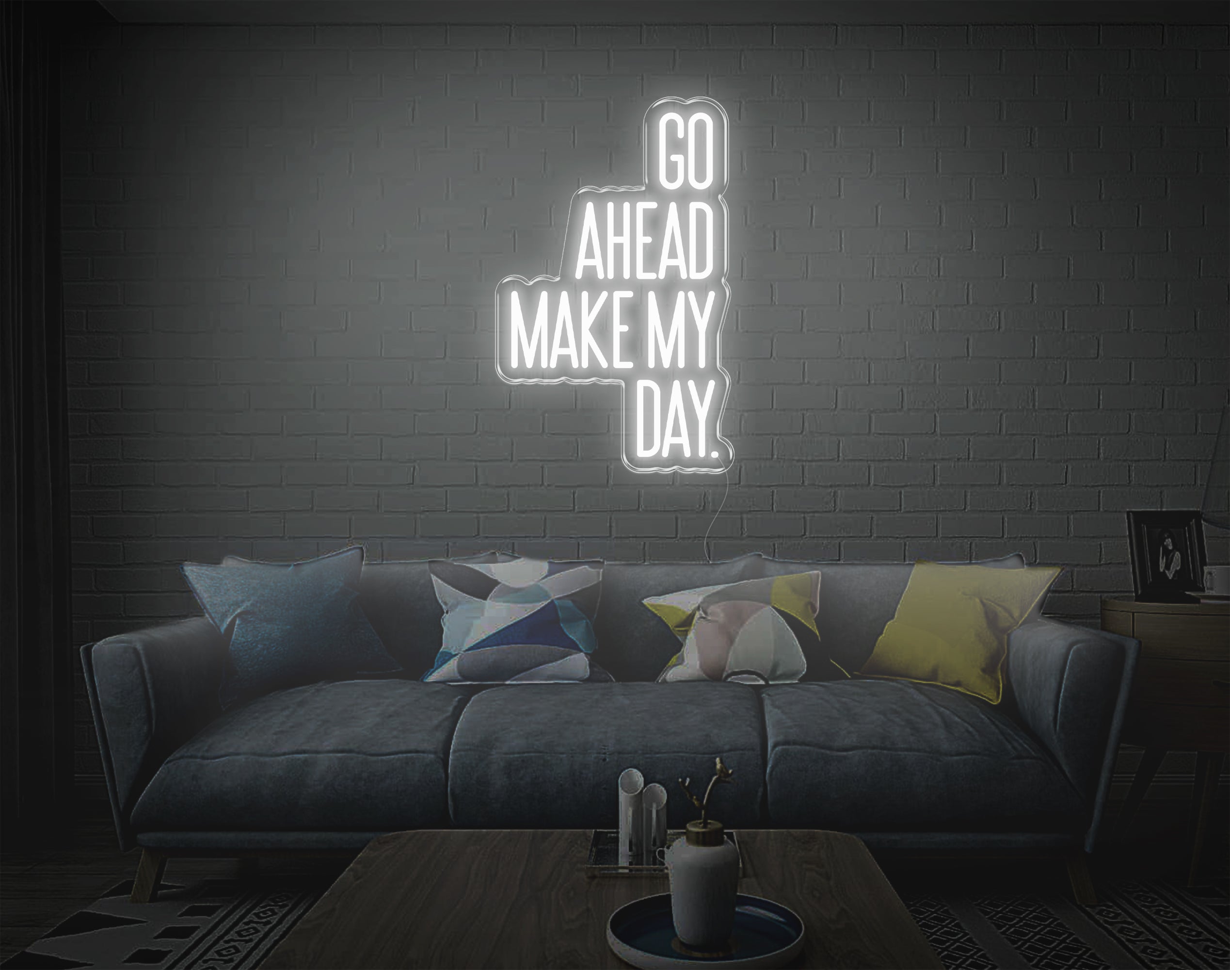 Go Ahead Make My Day LED Neon Sign