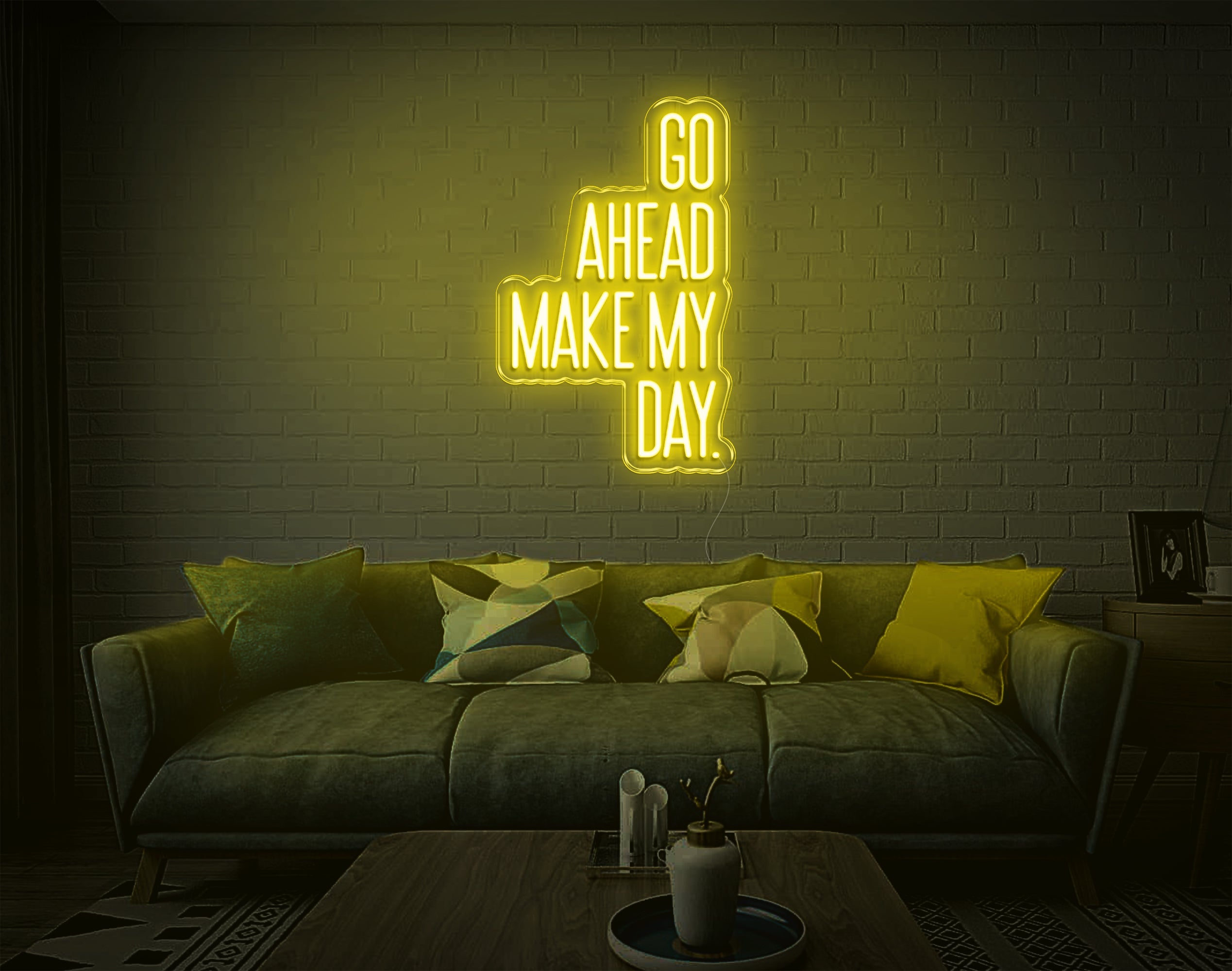 Go Ahead Make My Day LED Neon Sign