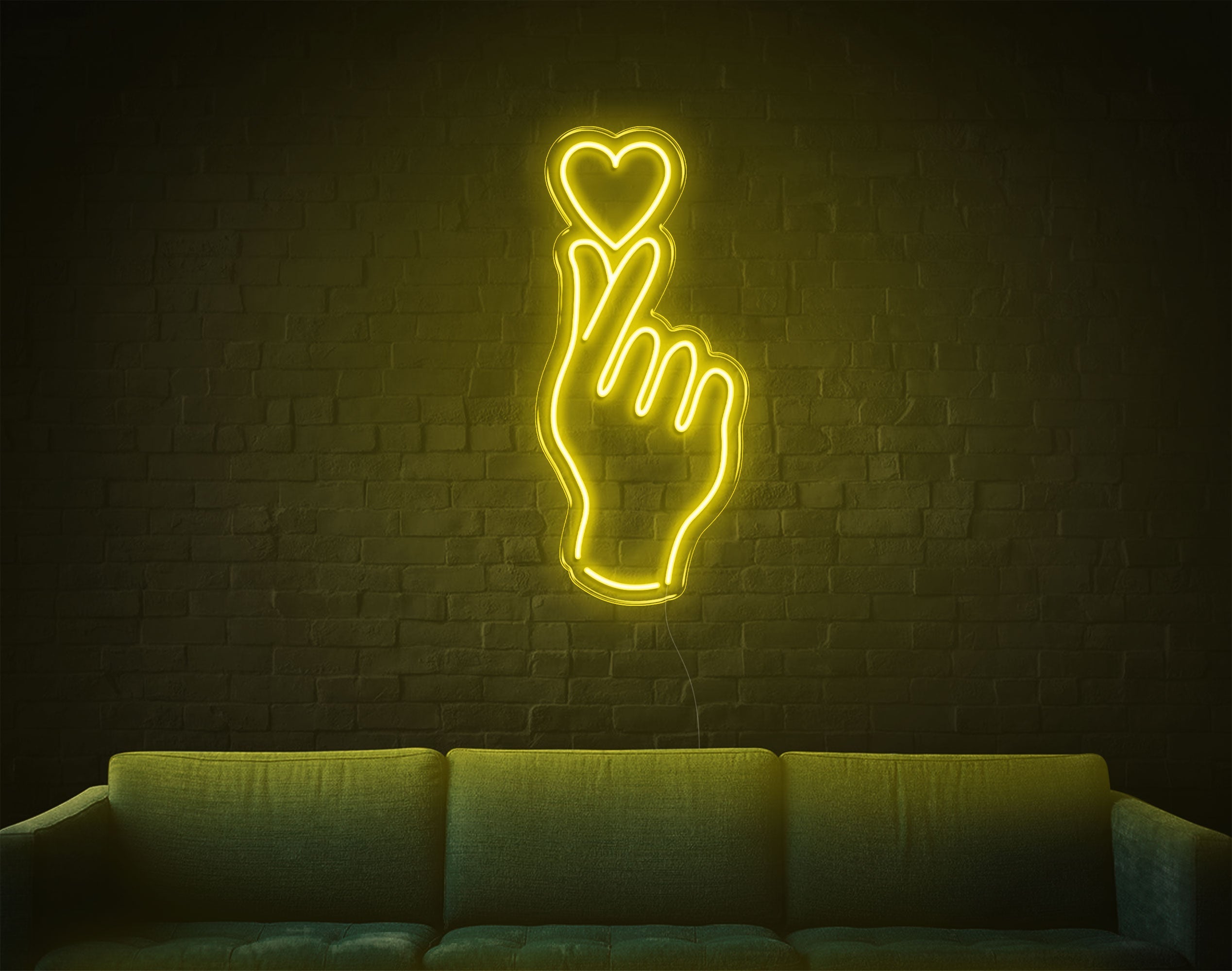 Hand And Heart LED Neon Sign