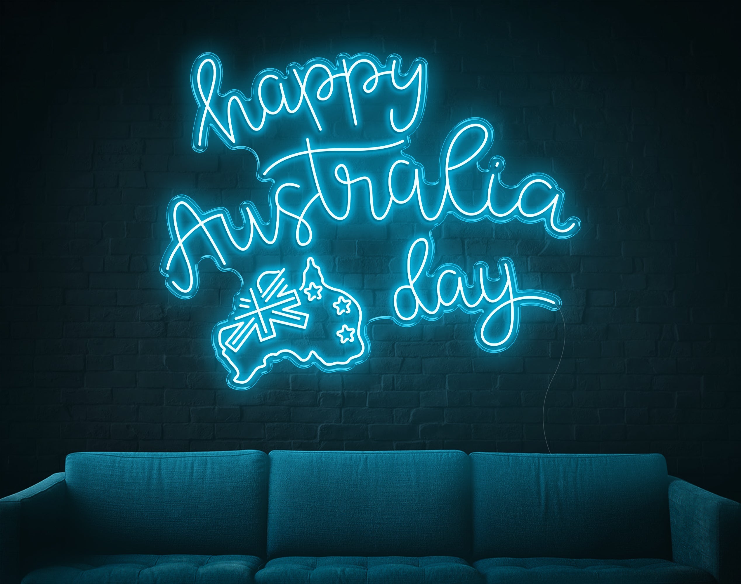 Happy Australia Day V2 LED Neon Sign