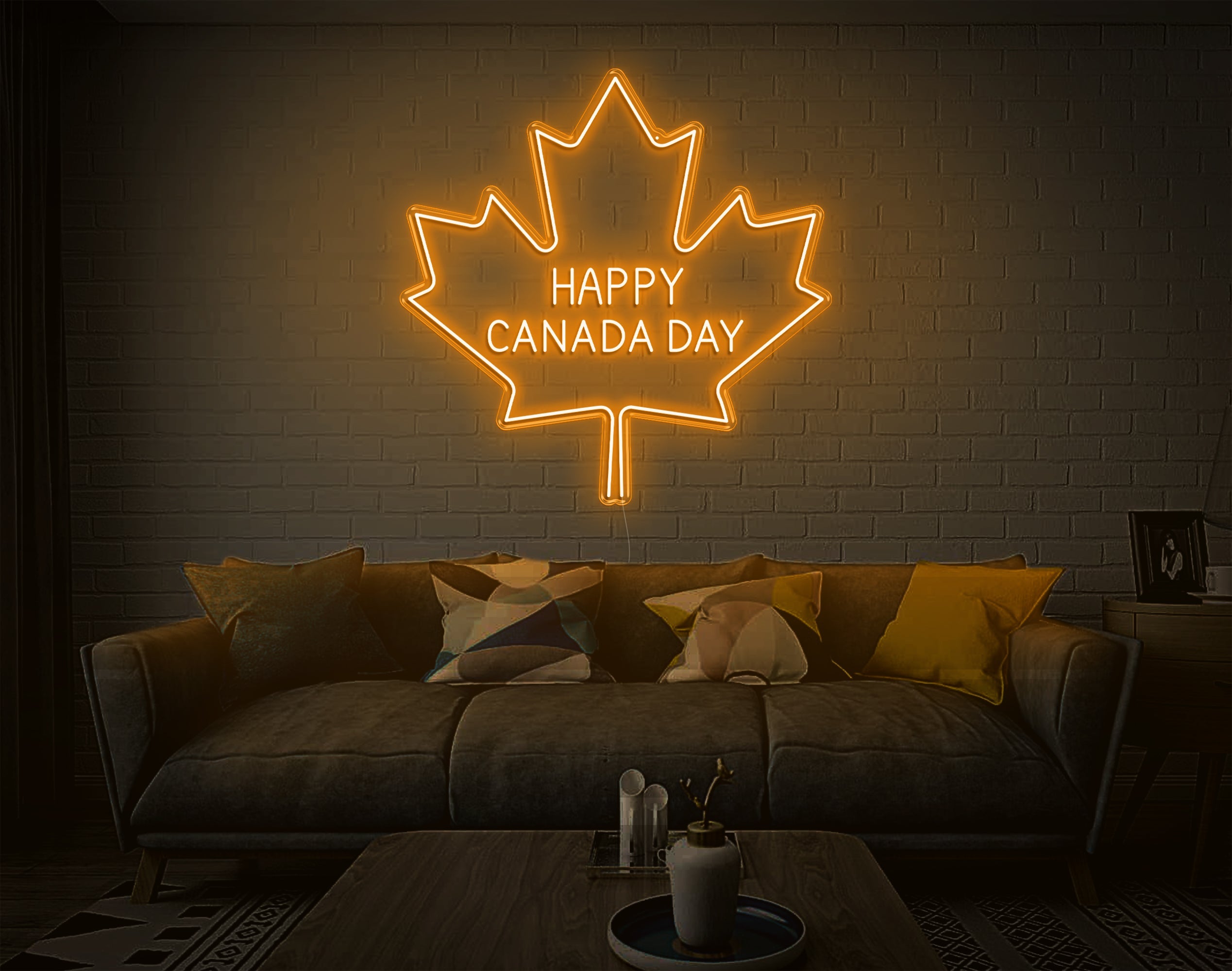 Happy Canada Day LED Neon Sign