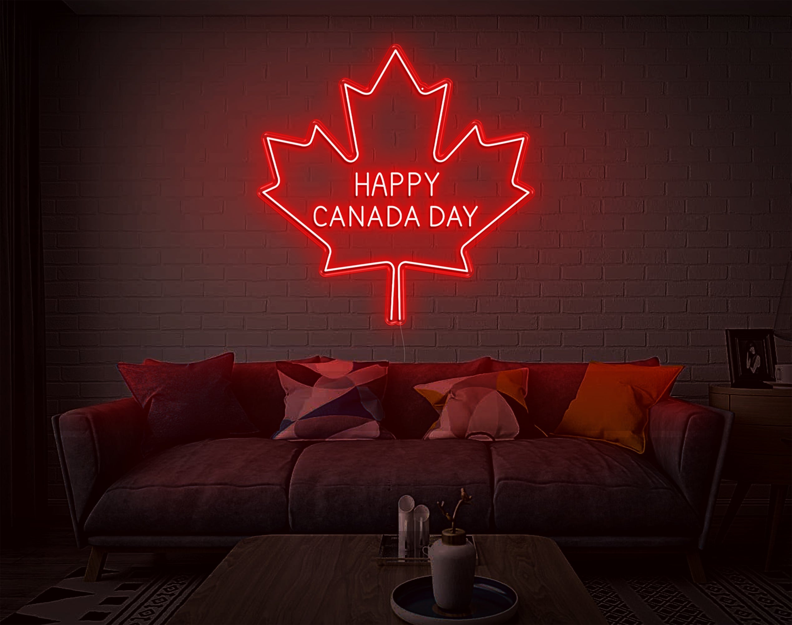 Happy Canada Day LED Neon Sign