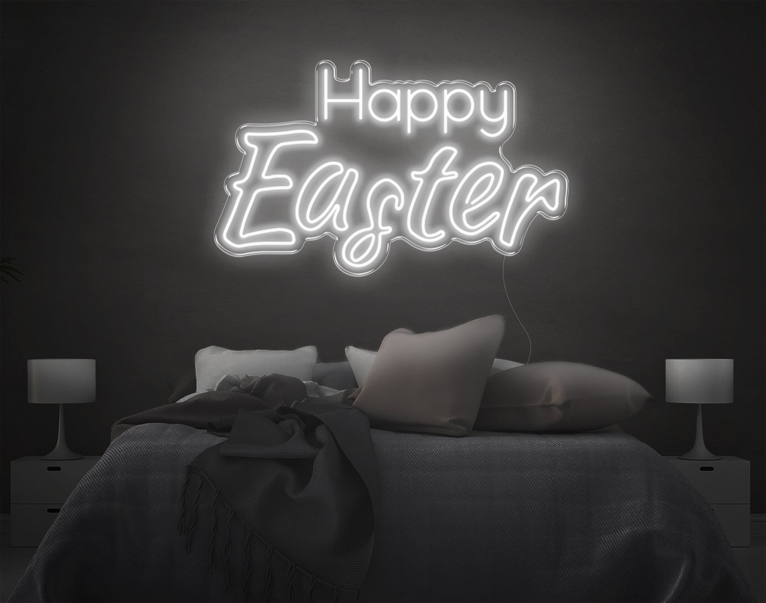 Happy Easter V2 LED Neon Sign