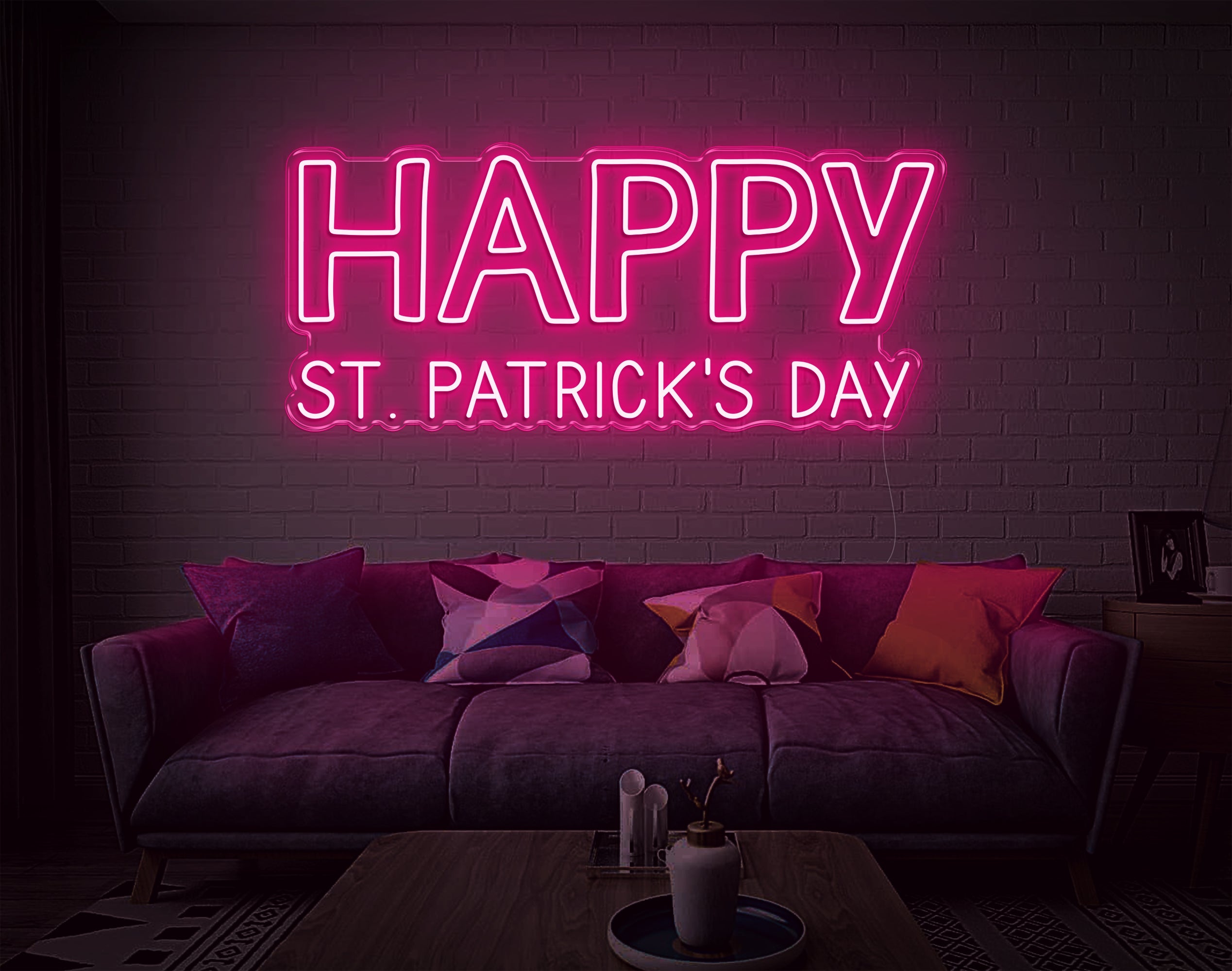 Happy St.Patricks Day LED Neon Sign