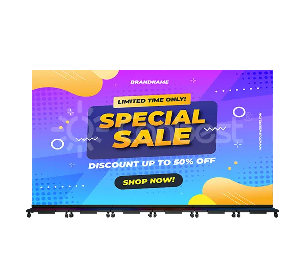 TF Series - Foldable HOB 2K LED Poster Outdoor