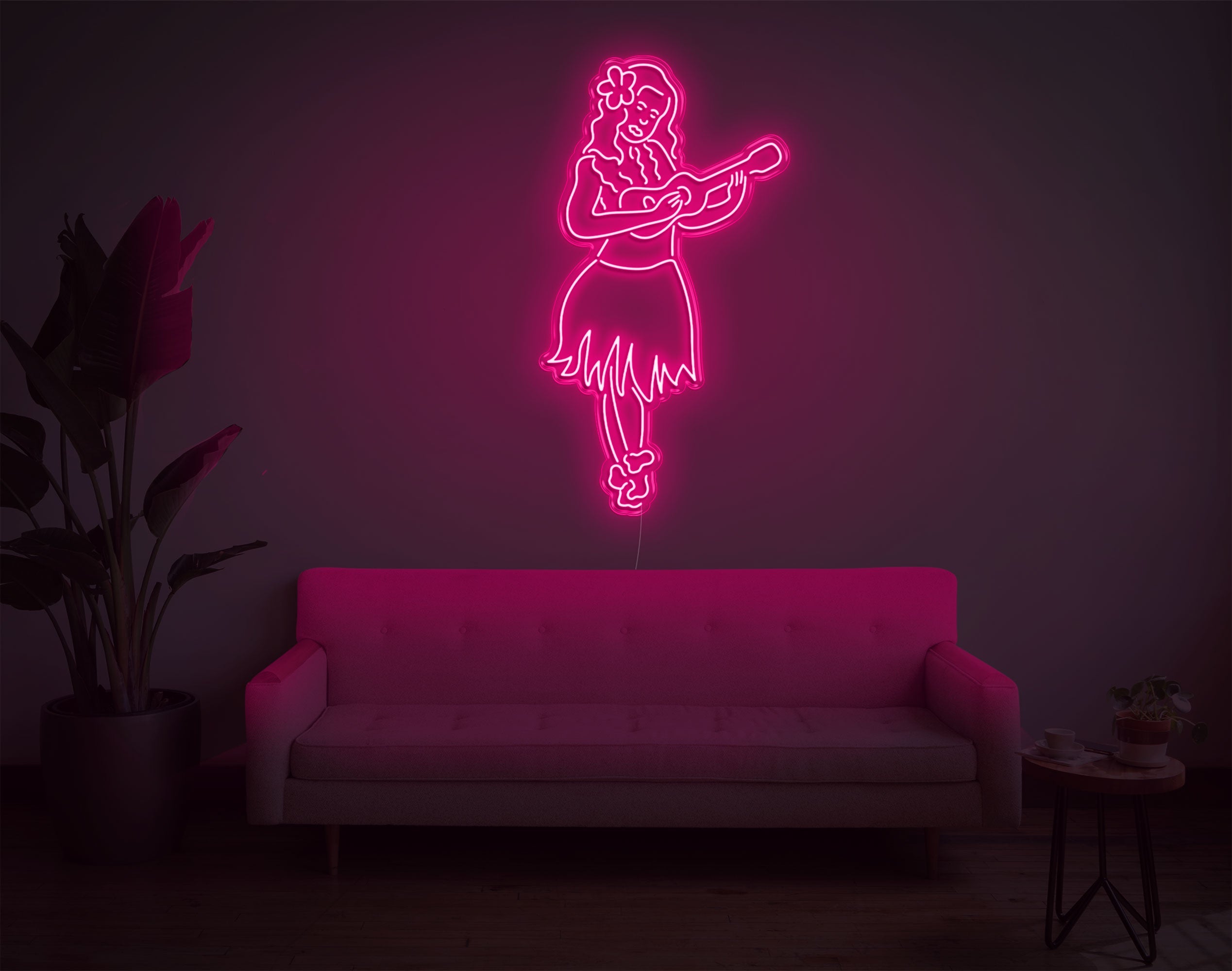 Hula Girl LED Neon Sign