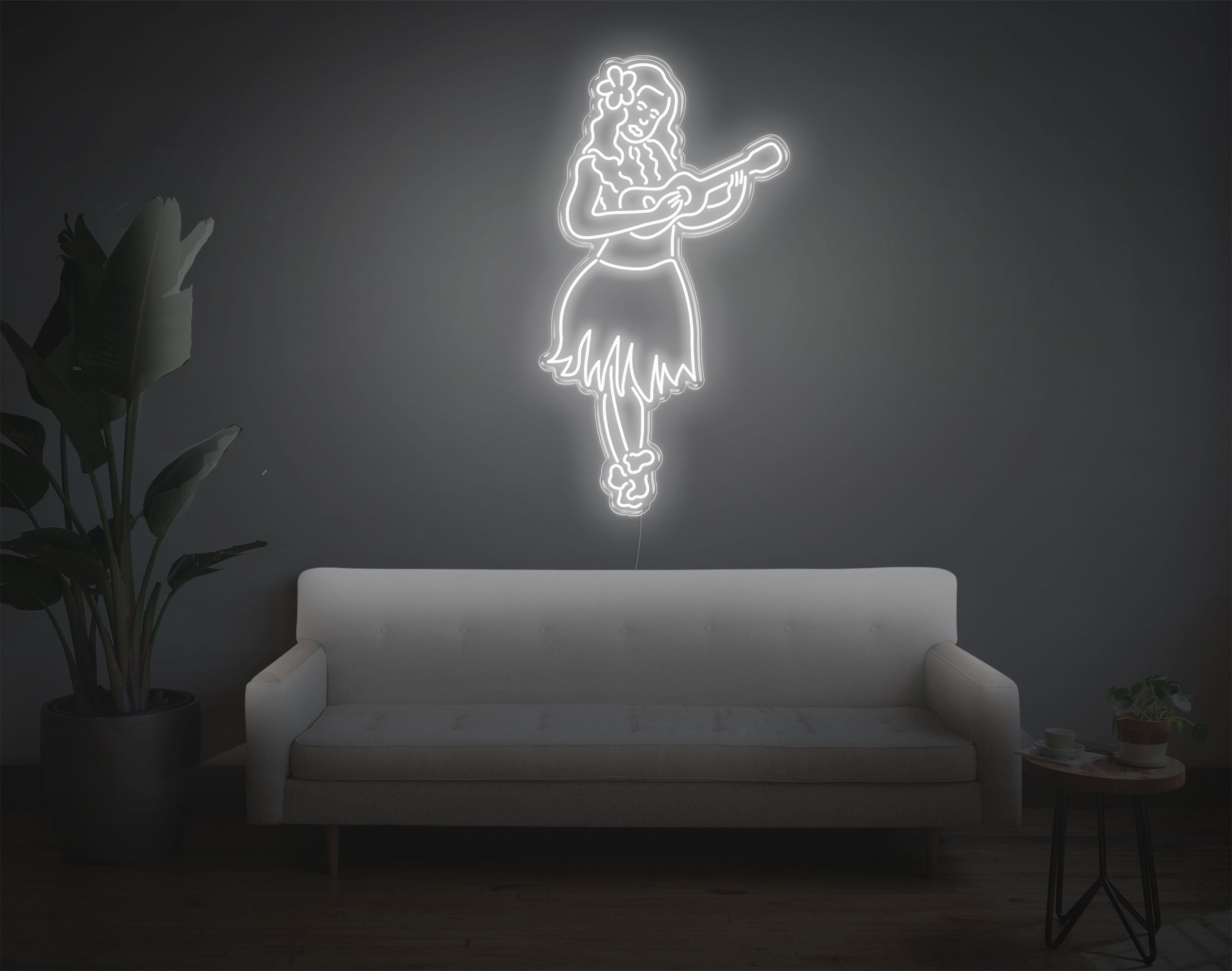 Hula Girl LED Neon Sign