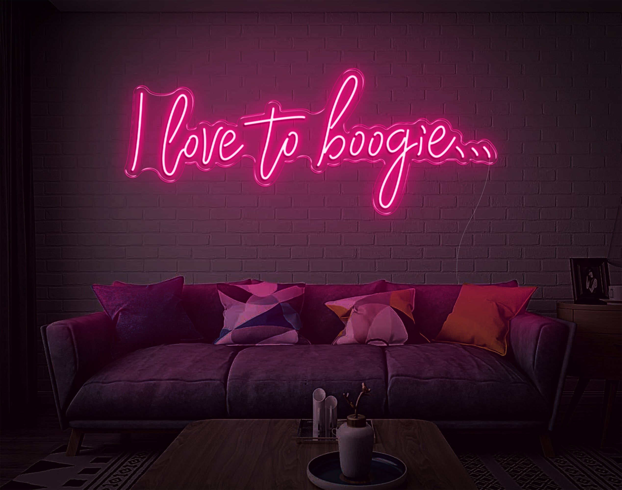 I Love To Boogie LED Neon Sign