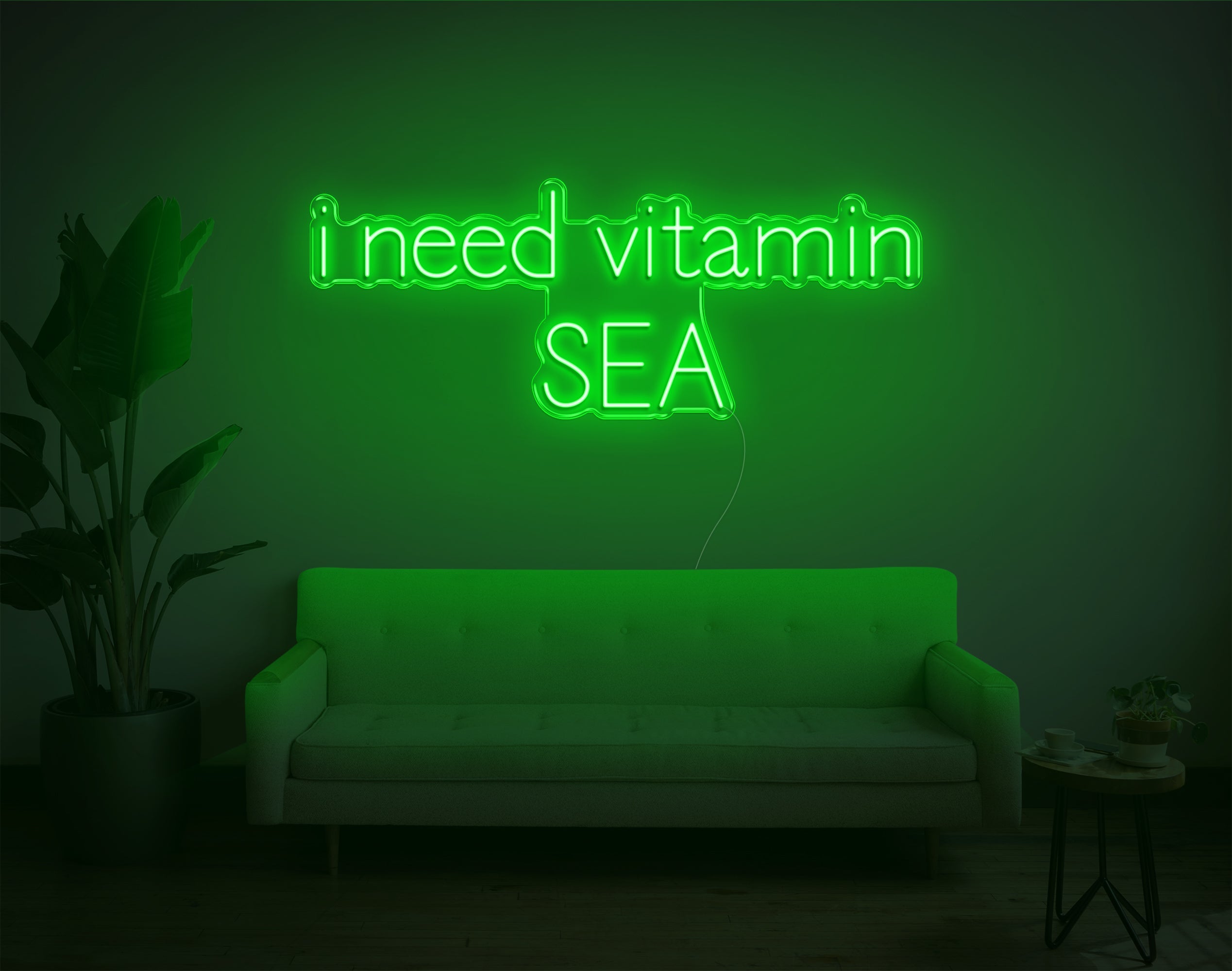 I Need Vitamin Sea LED Neon Sign