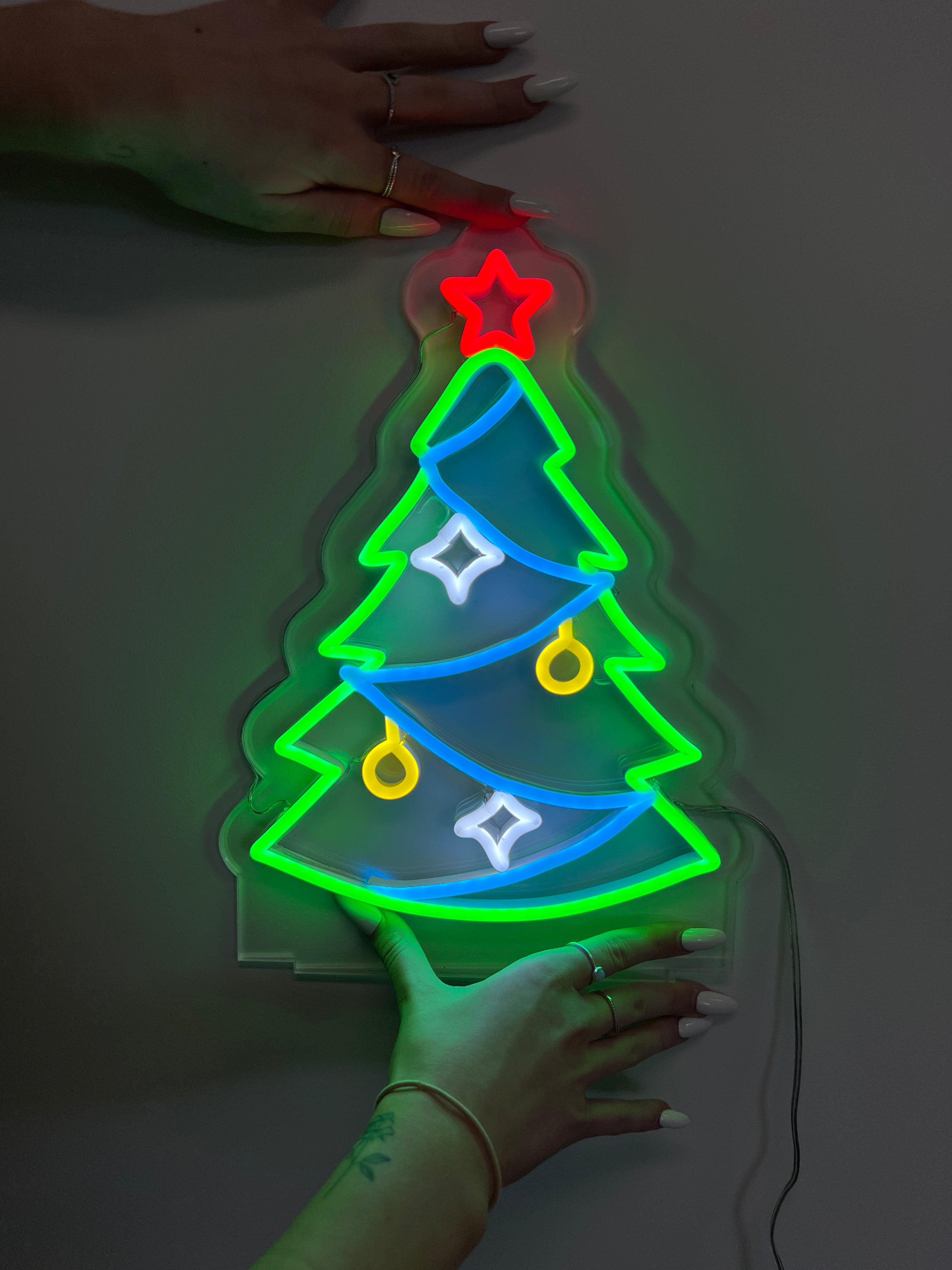 Christmas Tree Mini LED Neon Sign