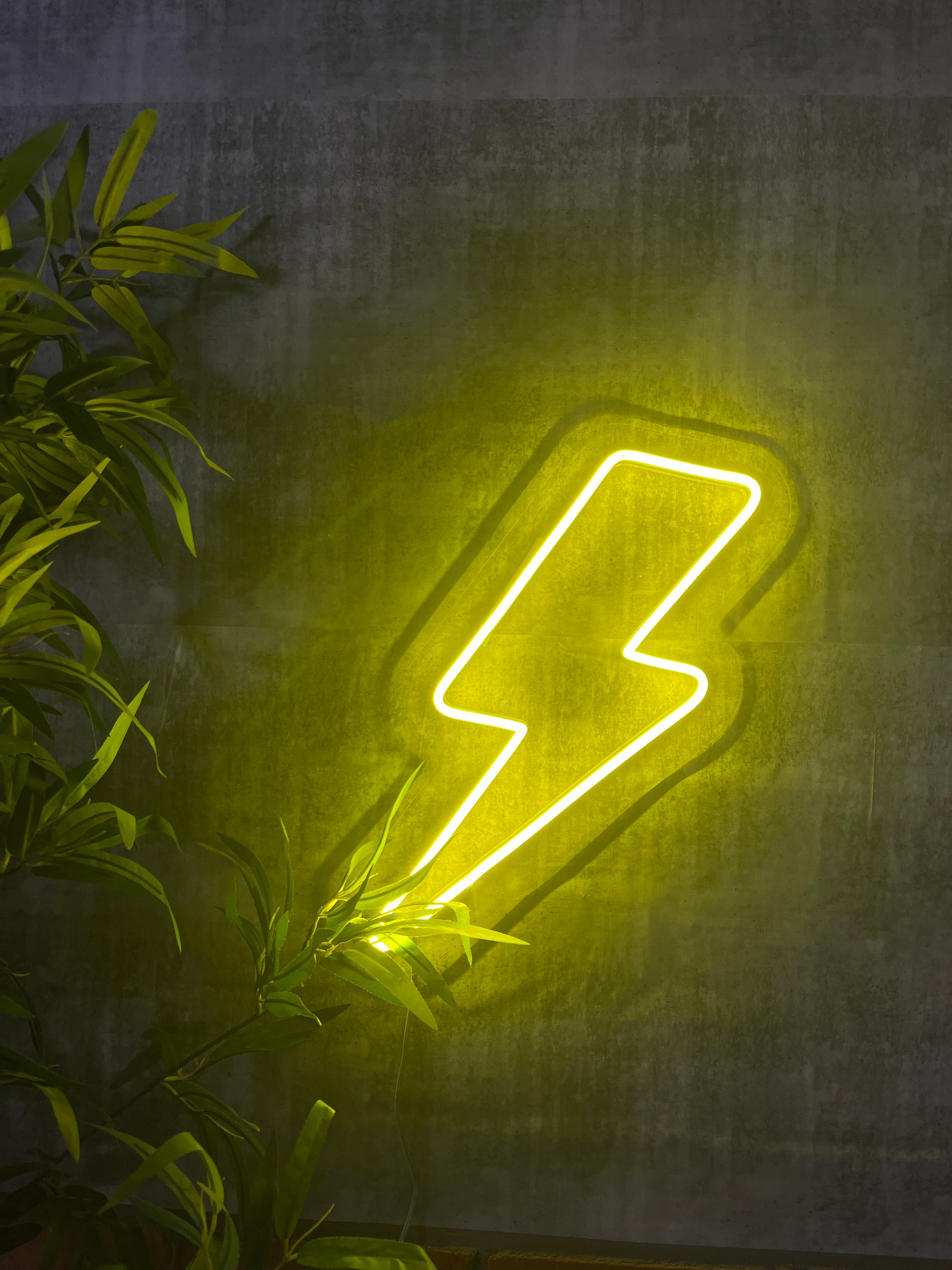 Lightning Bolt Mini LED Neon Sign