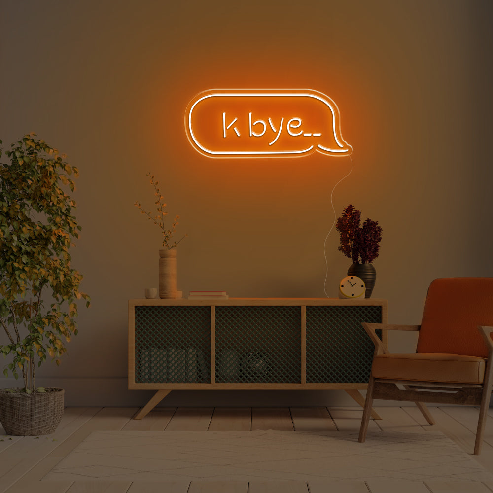 K Bye.. LED Neon Sign