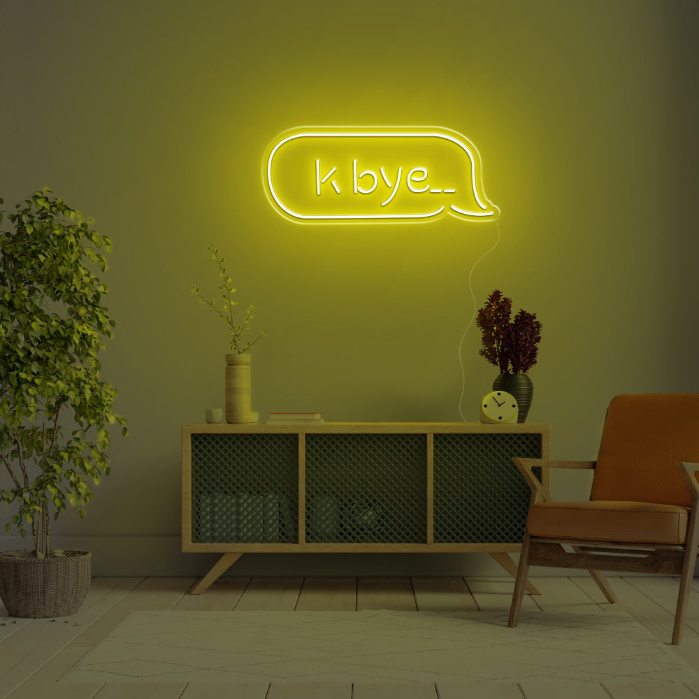 K Bye.. LED Neon Sign