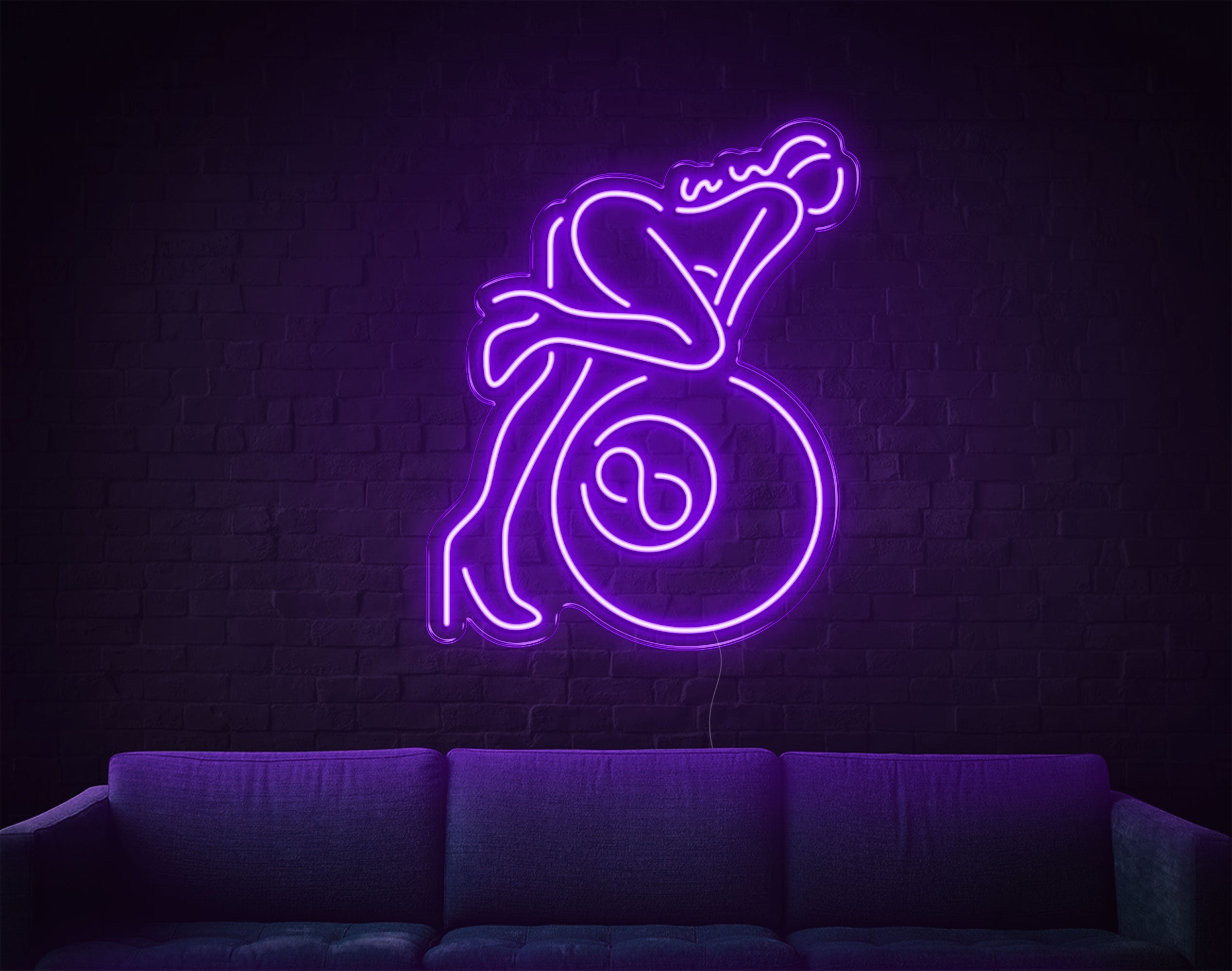 Lady Billiard LED Neon Sign