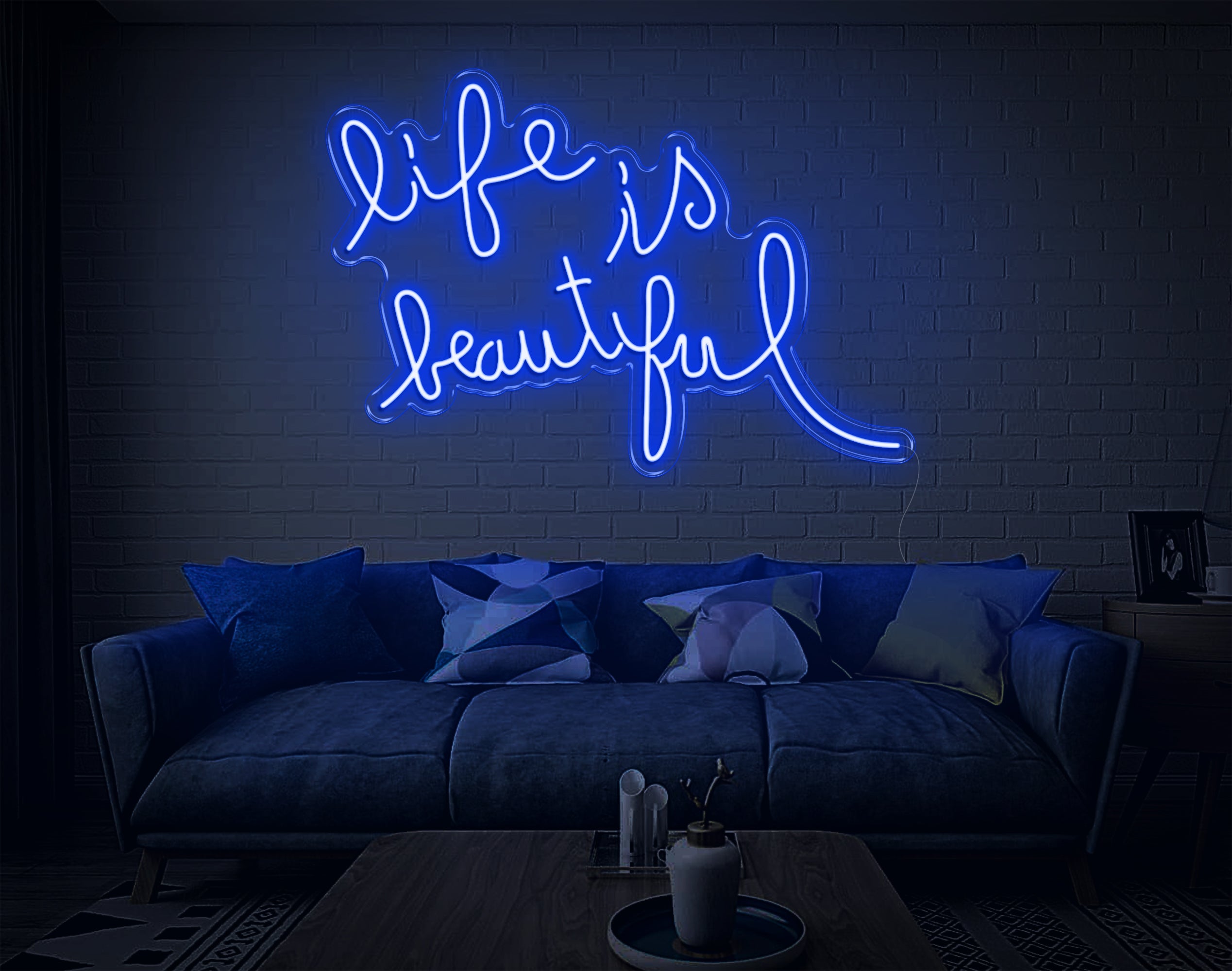 Life Is Beautiful LED Neon Sign