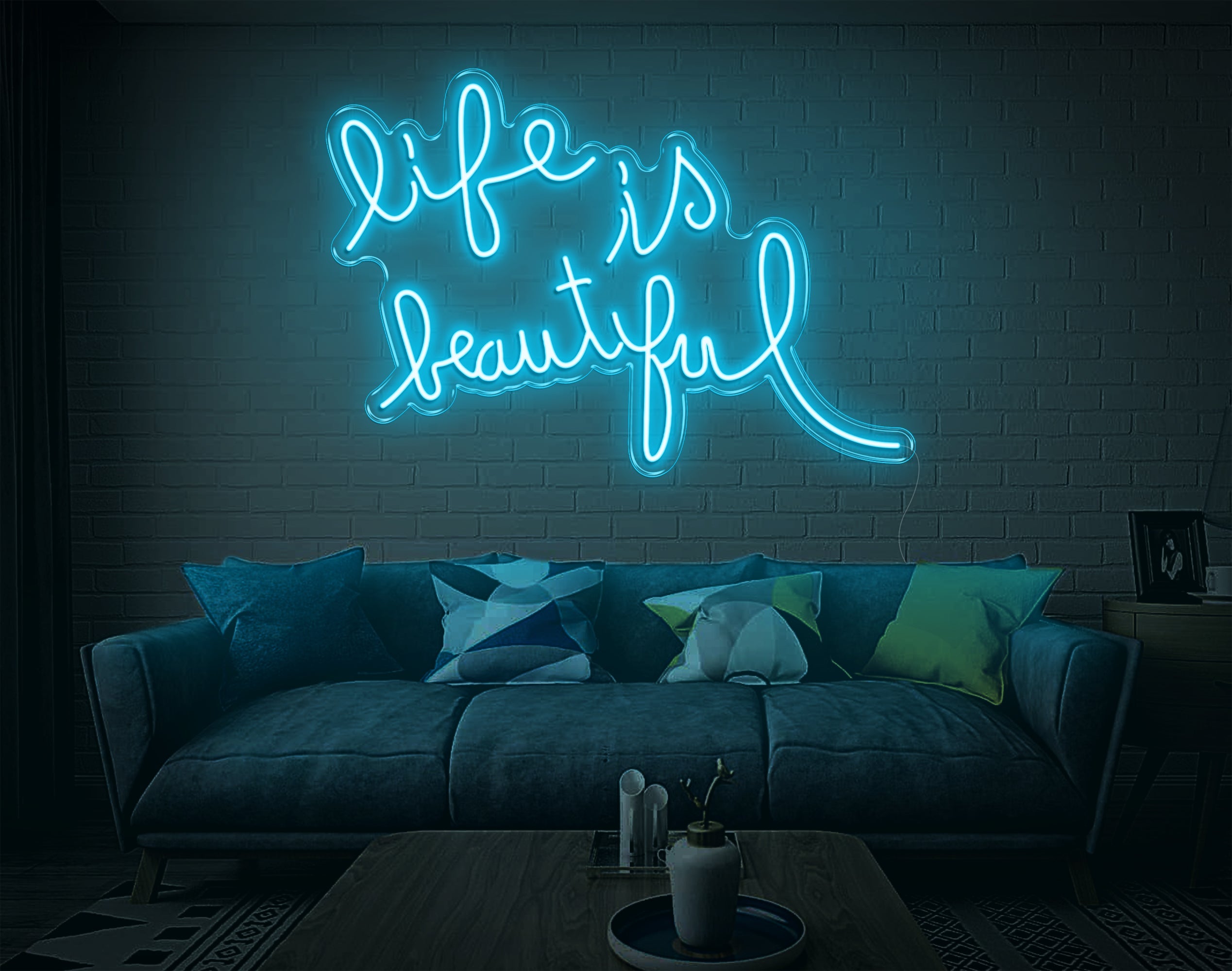 Life Is Beautiful LED Neon Sign