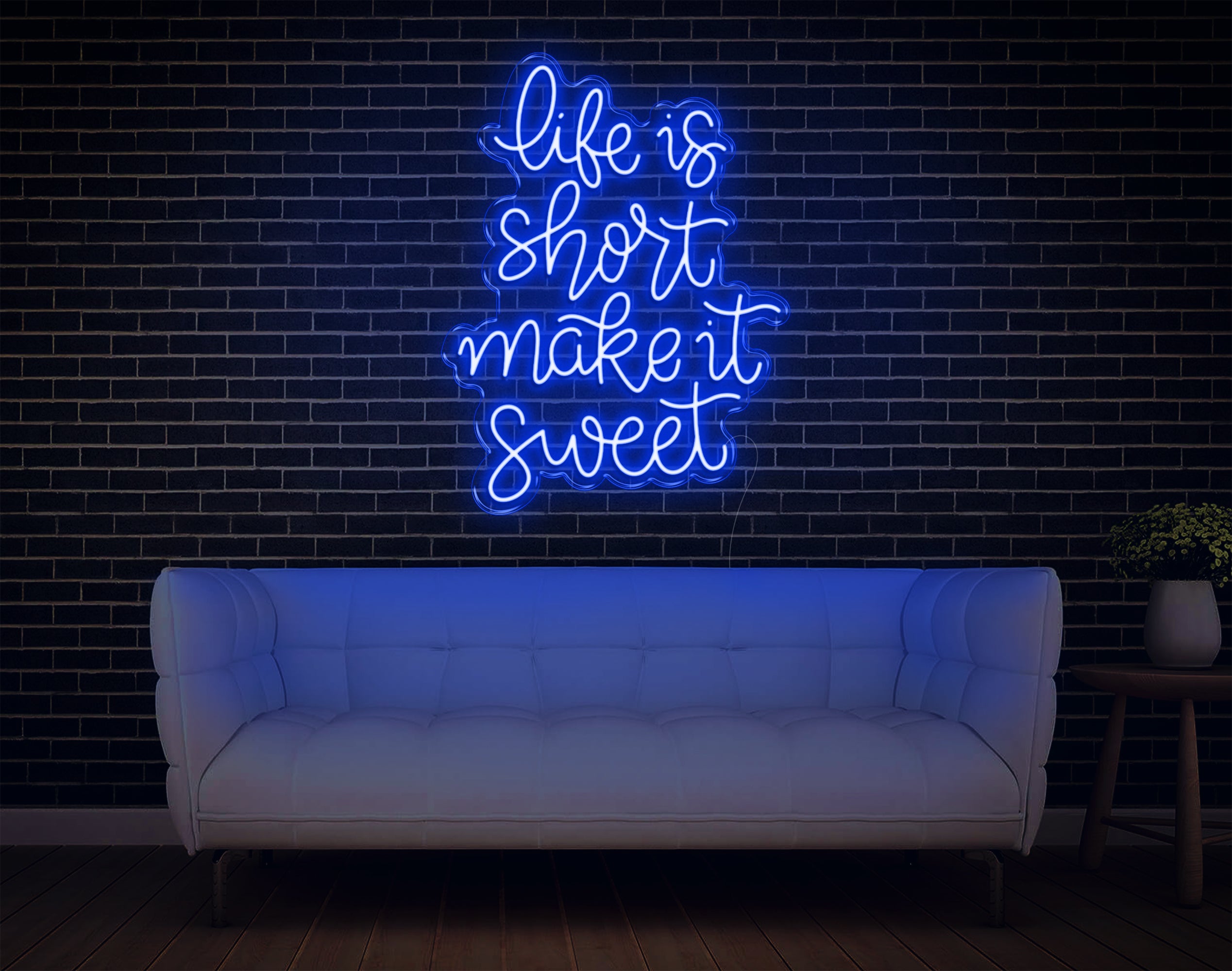 Life Is Short LED Neon Sign