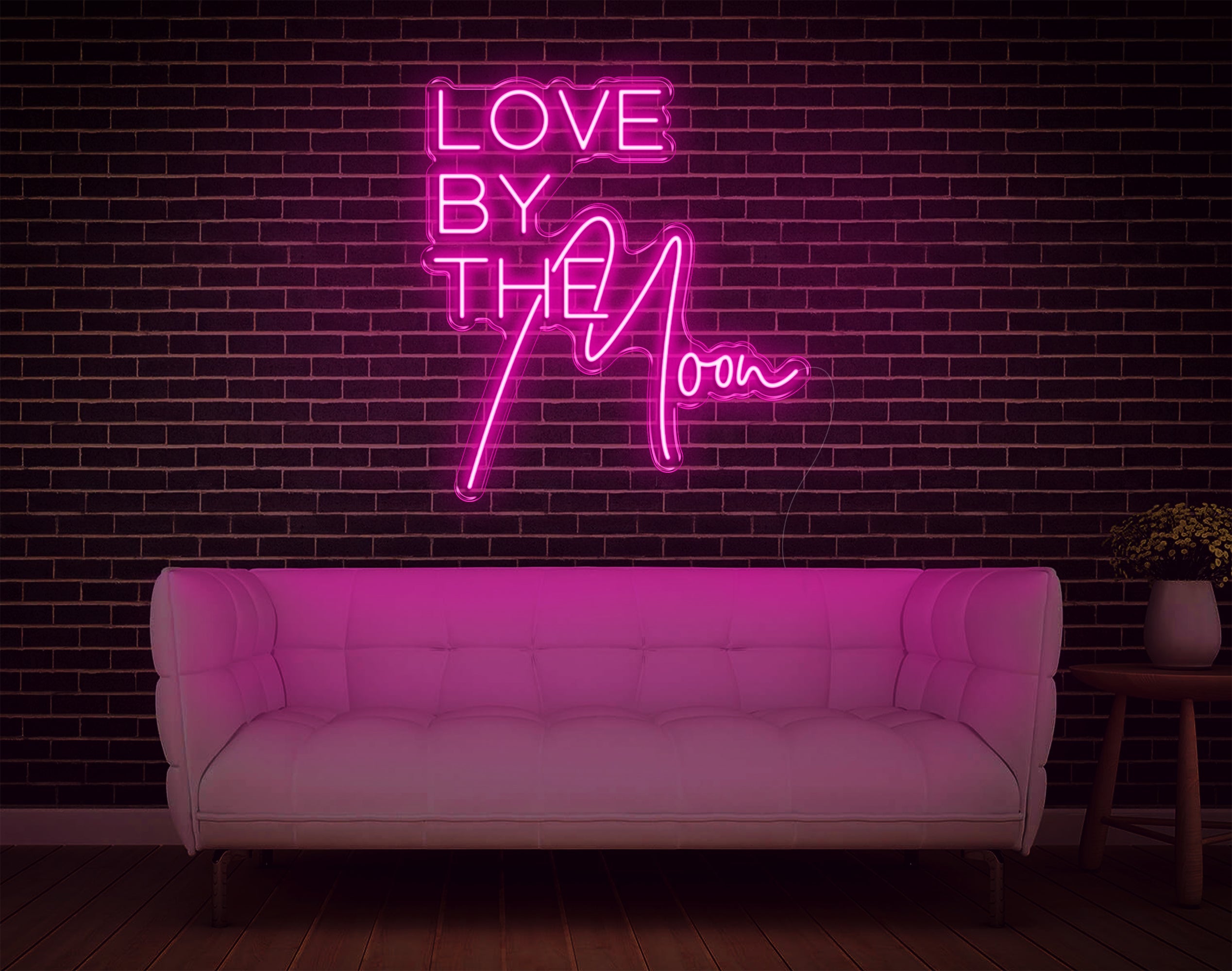 Love By The Moon LED Neon Sign