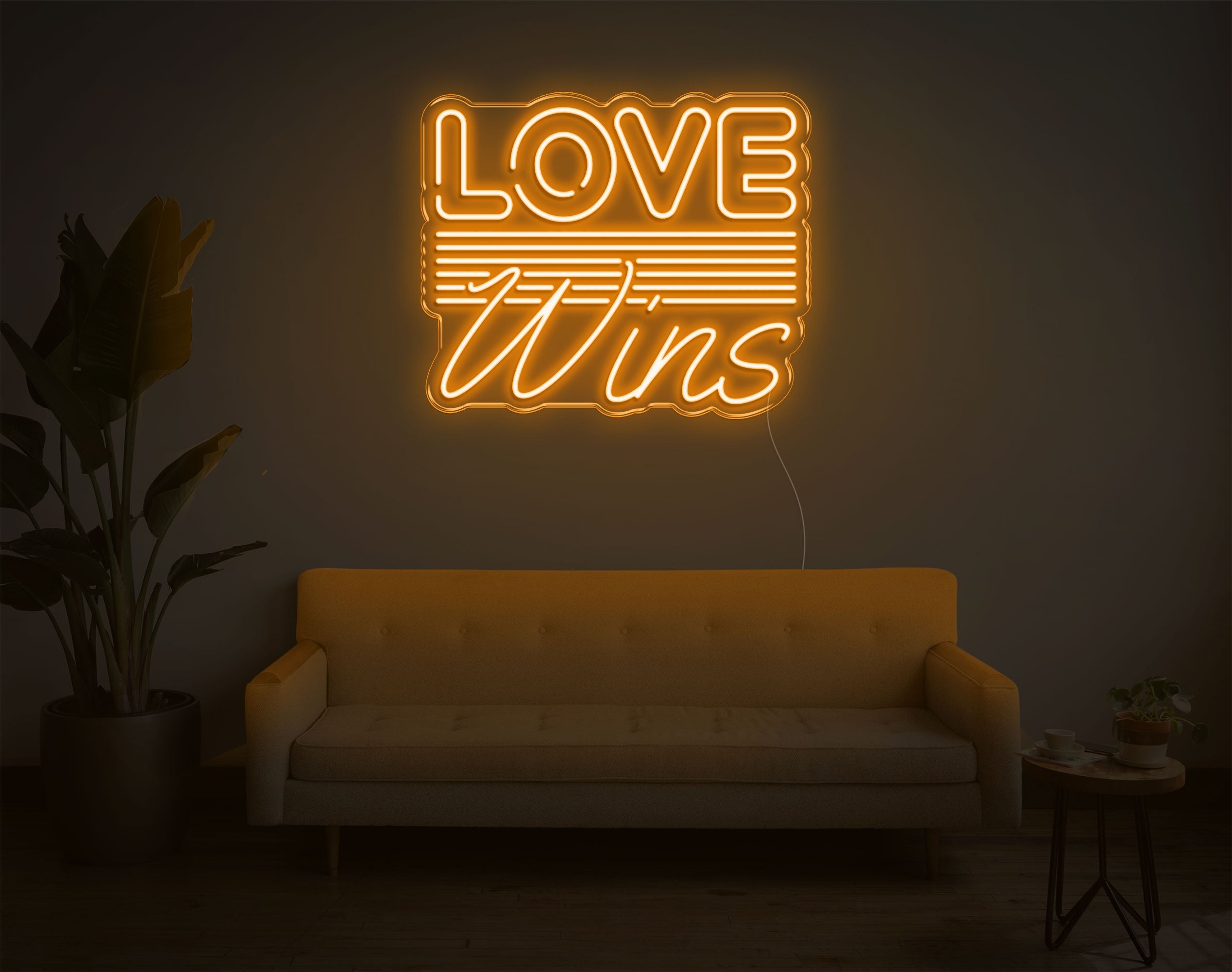 Love Wins LED Neon Sign