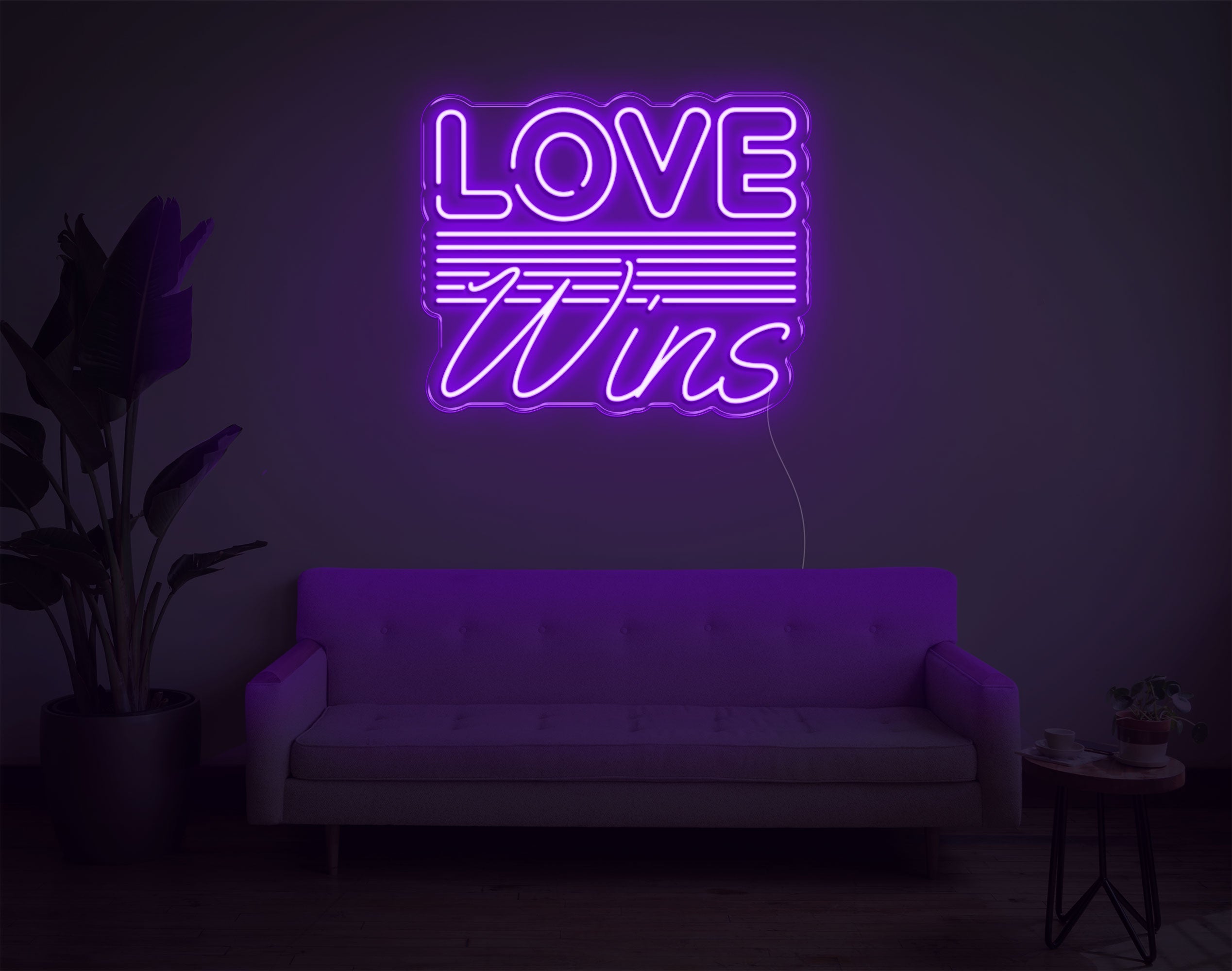 Love Wins LED Neon Sign