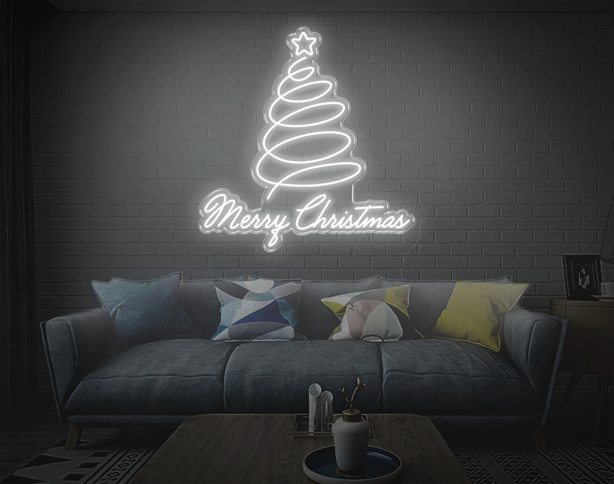 Merry Christmas V4 LED Neon Sign