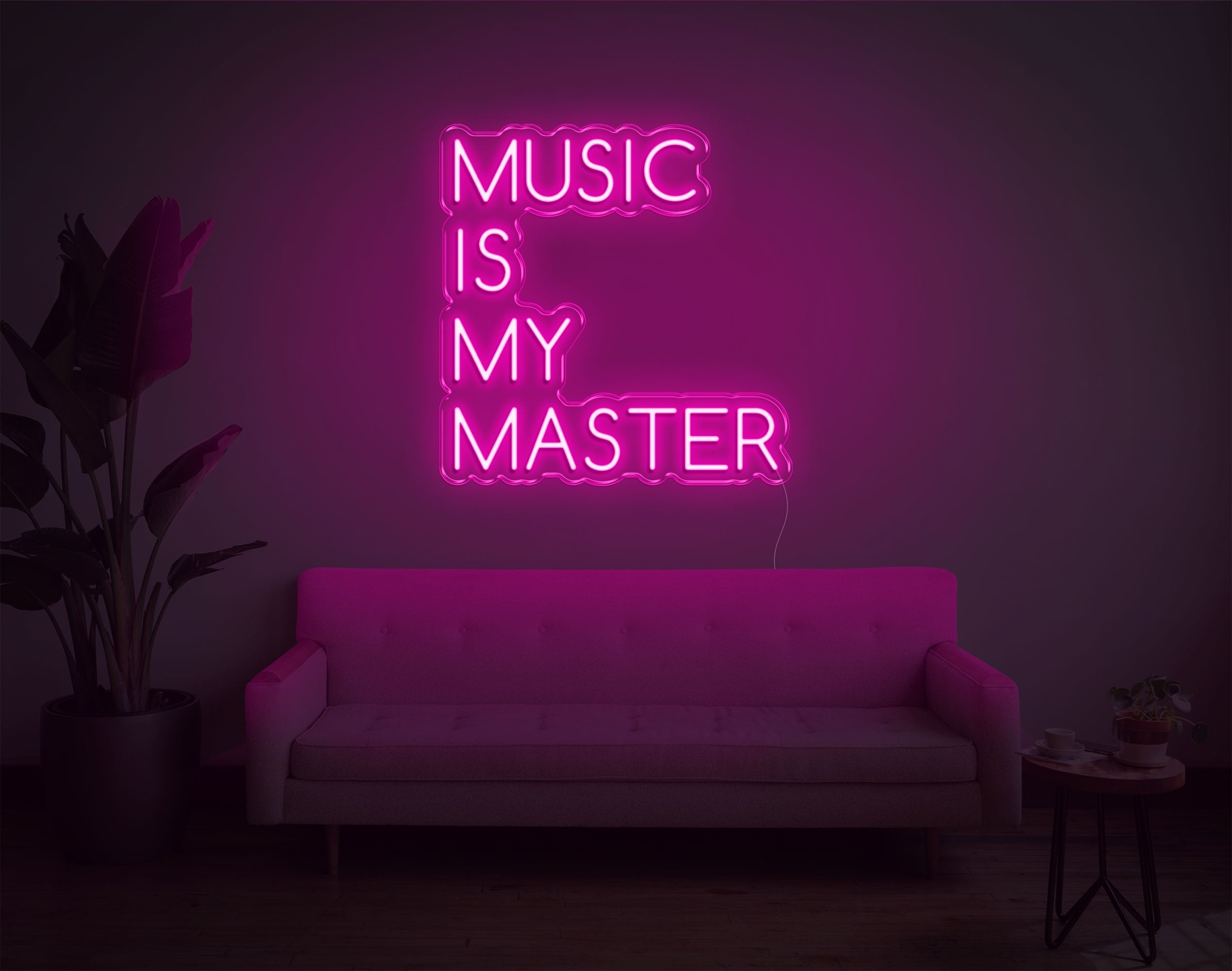 Music Is My Master LED Neon Sign