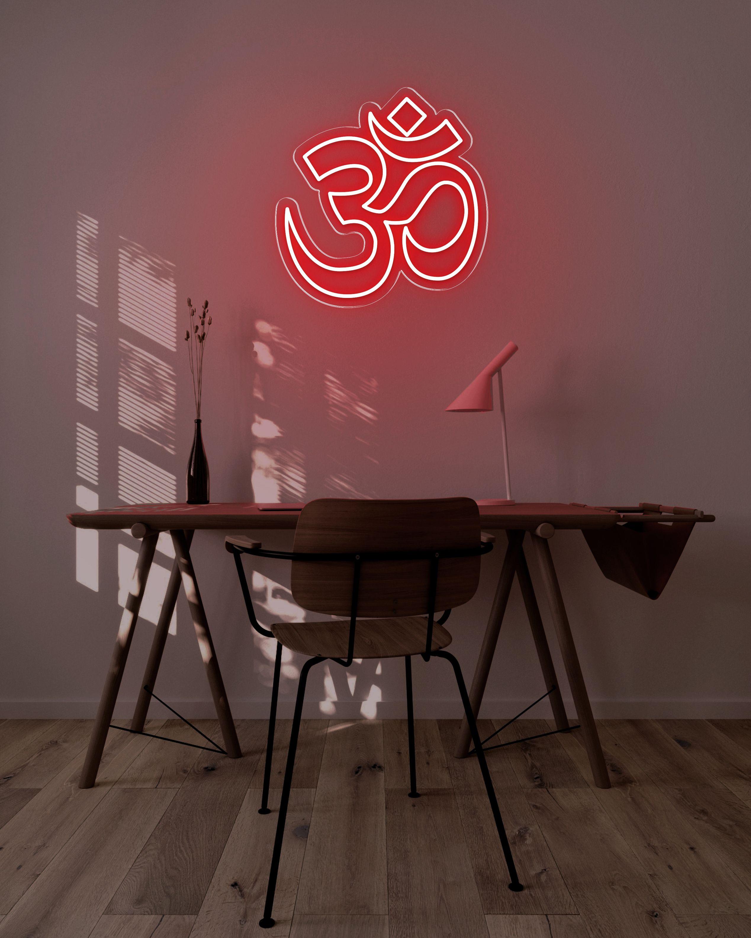 OM LED neon sign