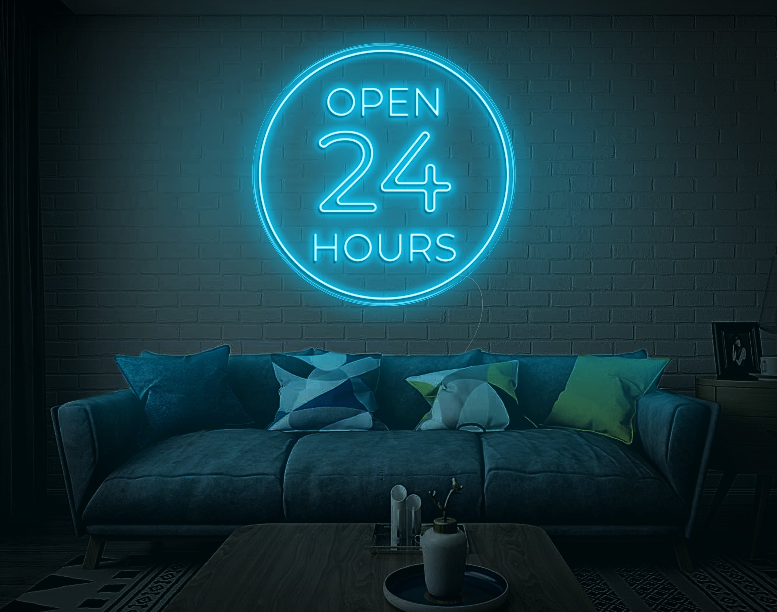 OPEN 24 HRS LED Neon Sign