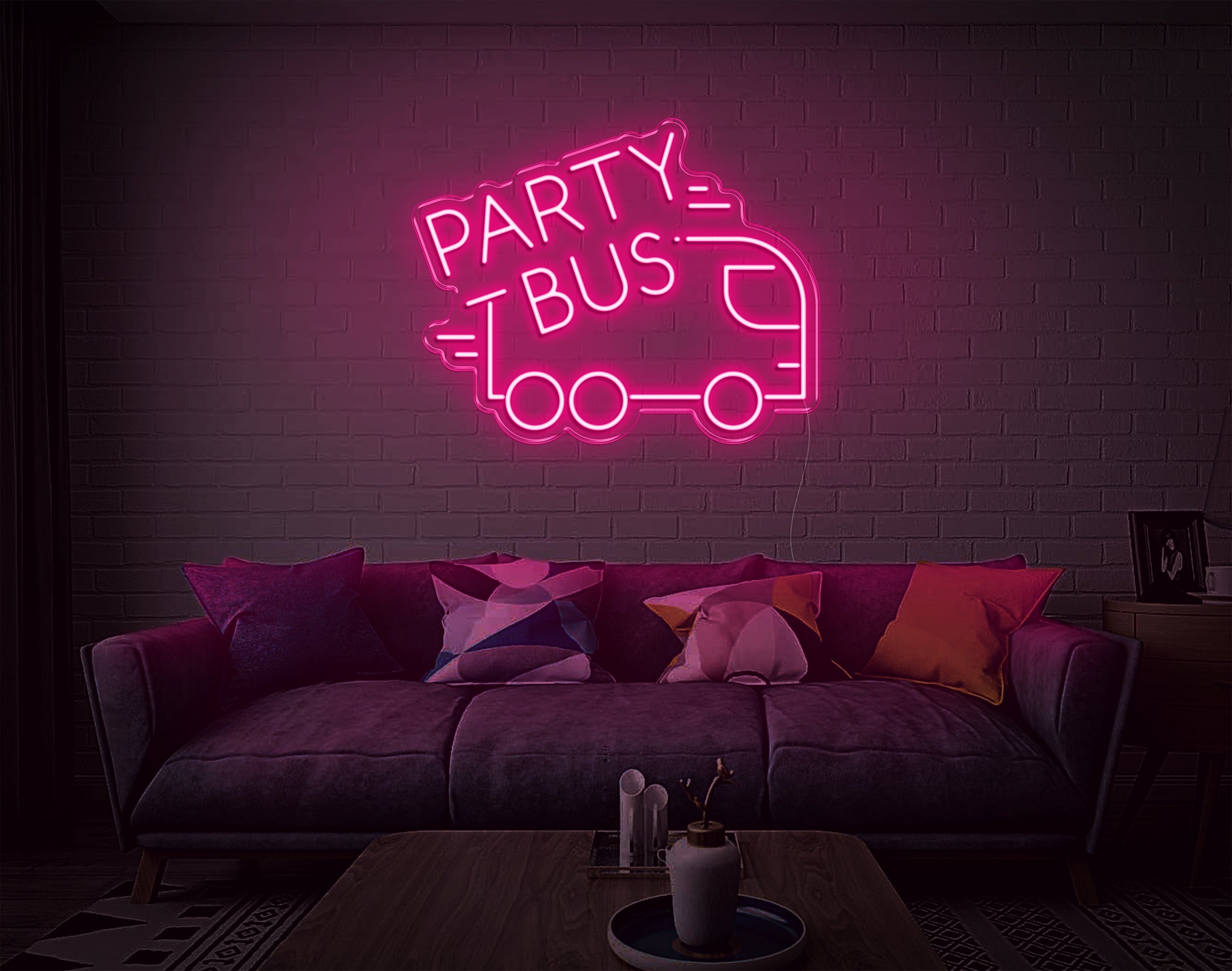 Party Bus LED Neon Sign