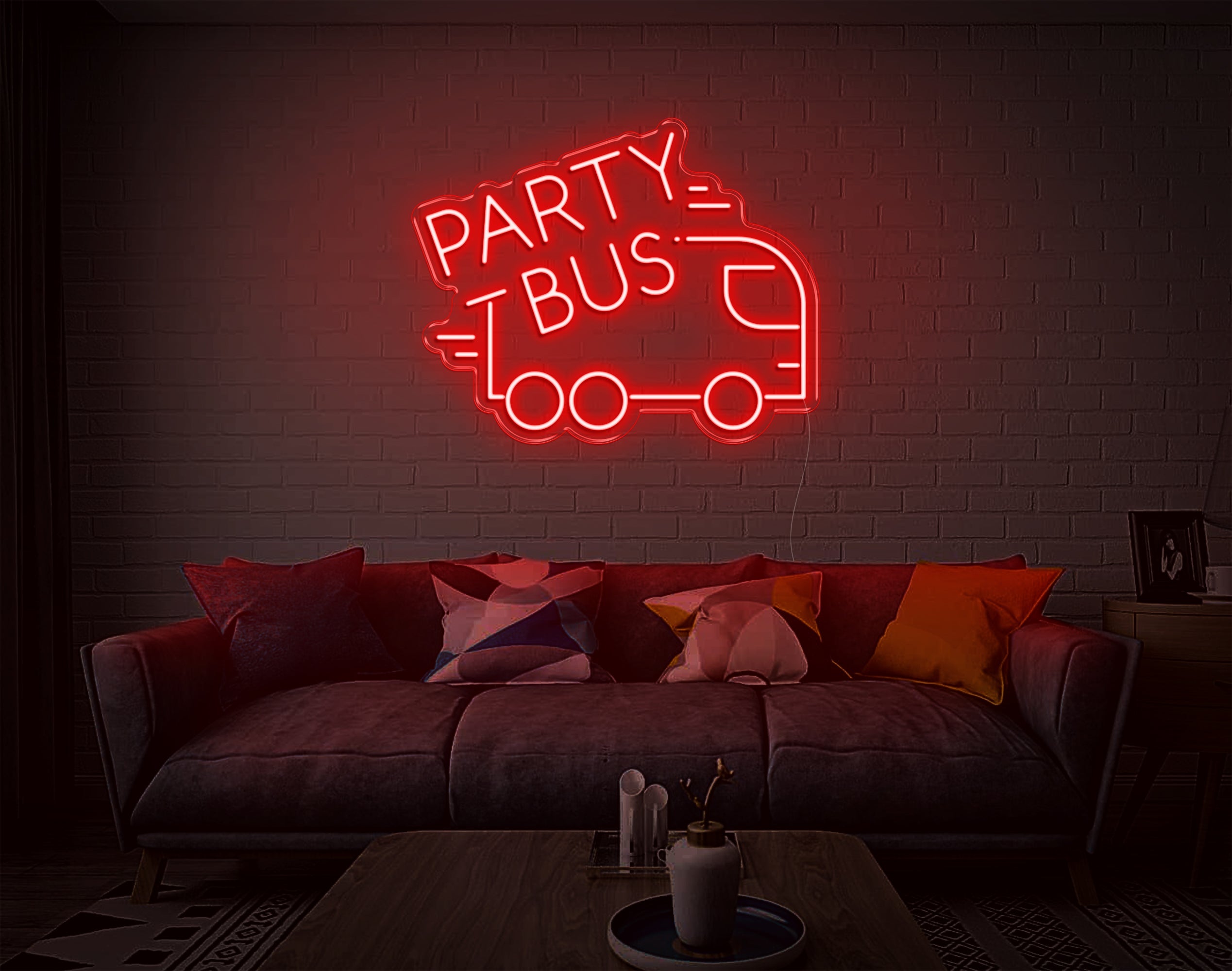 Party Bus LED Neon Sign