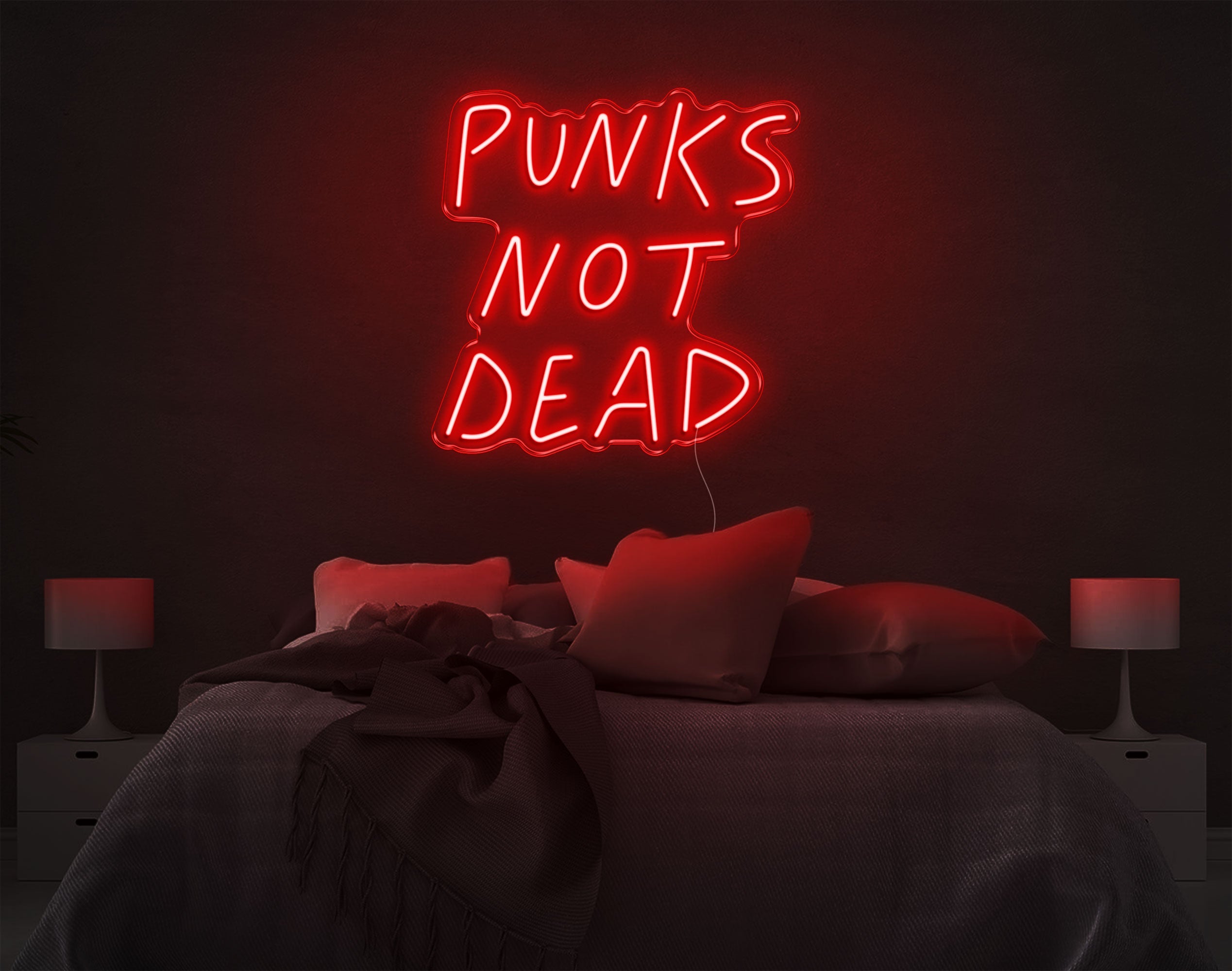 Punks Not Dead LED Neon Sign