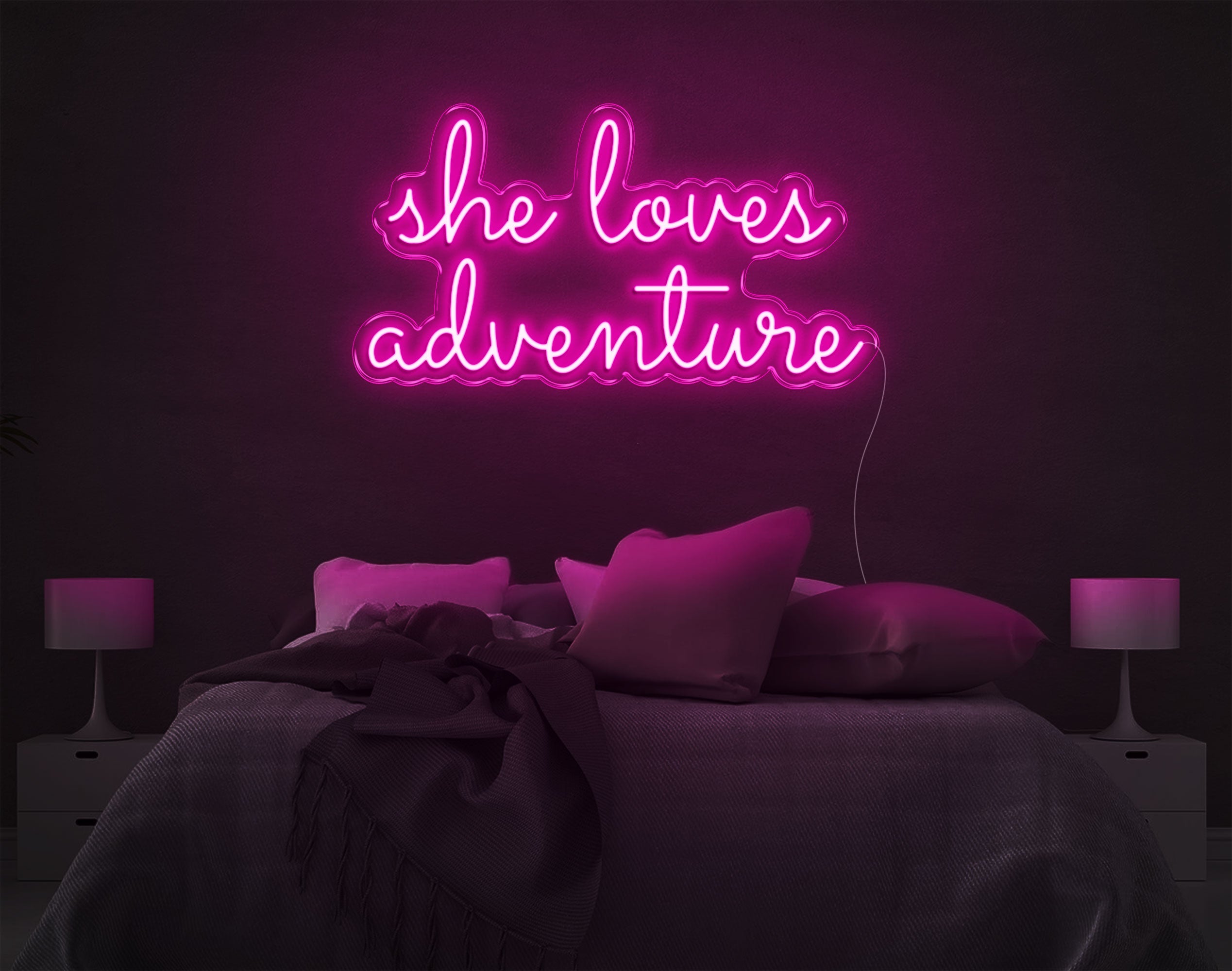 She Loves Adventure LED Neon Sign