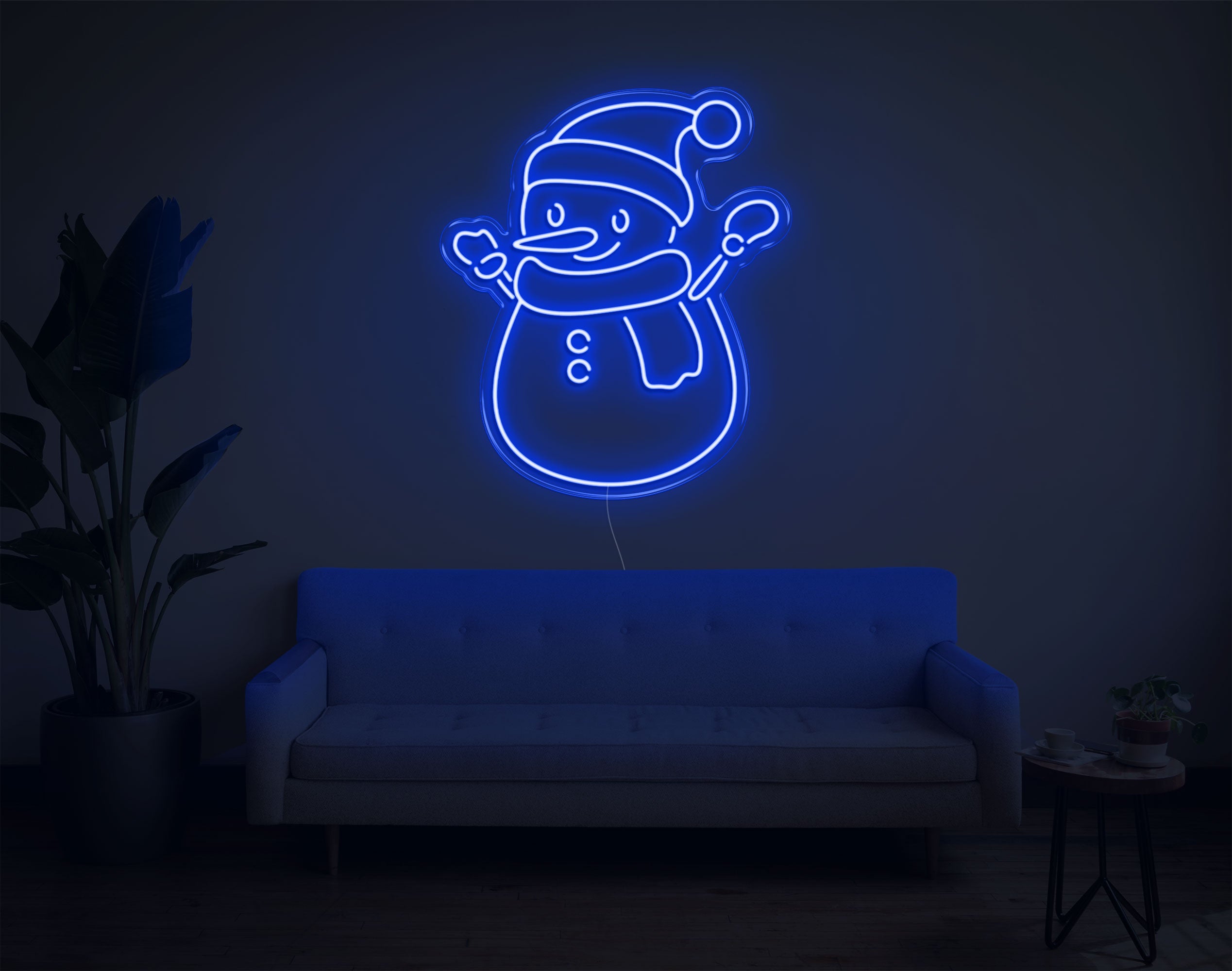 Snowman LED Neon Sign