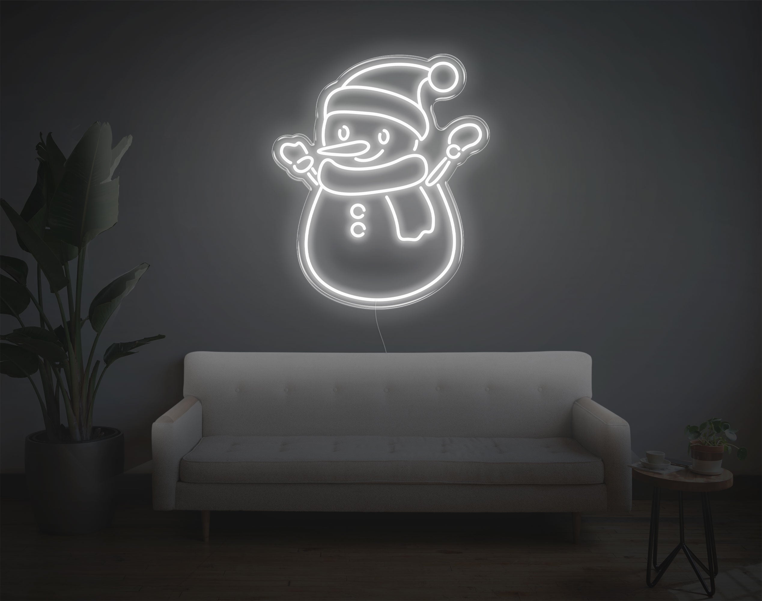 Snowman LED Neon Sign