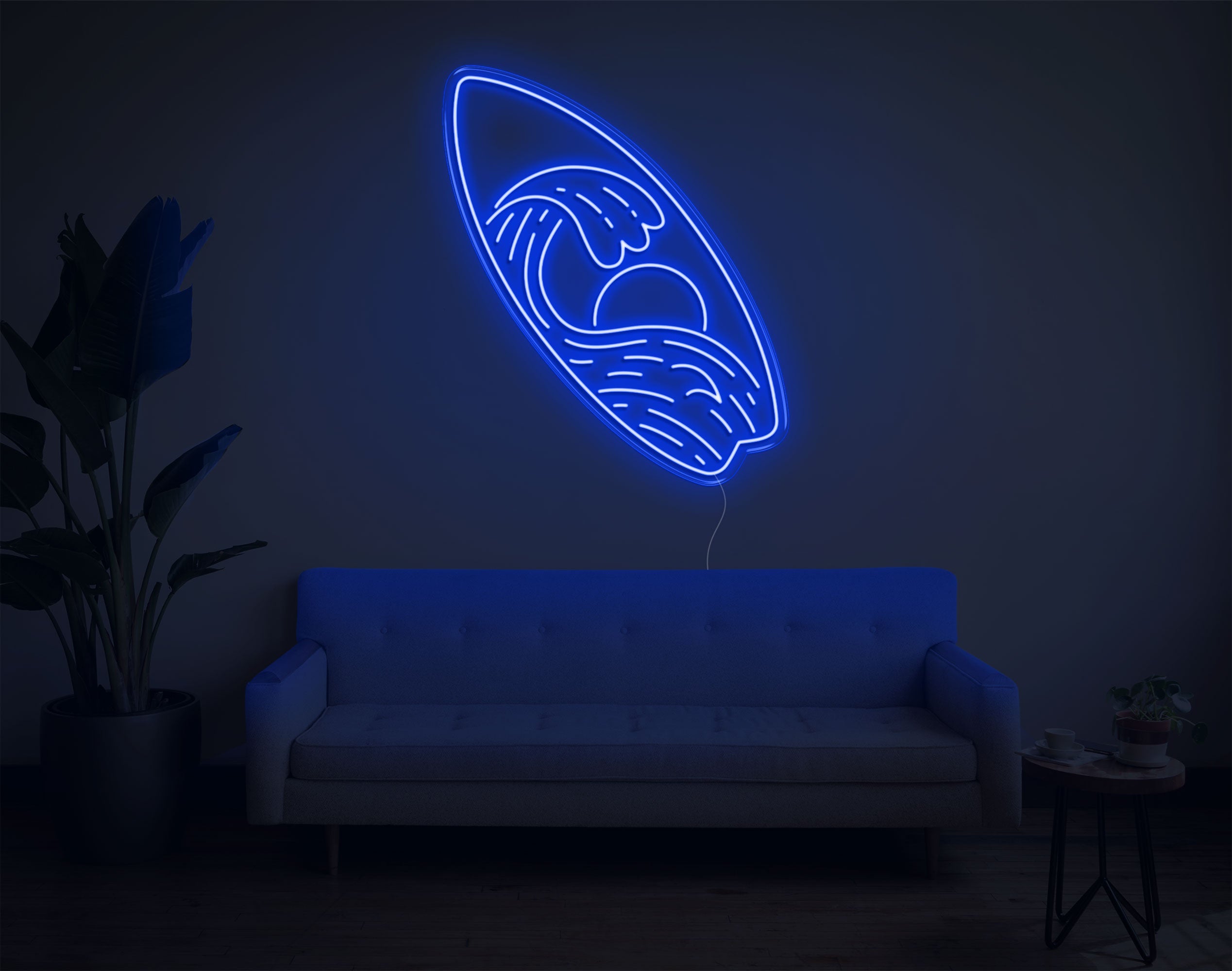 Surfboard LED Neon Sign