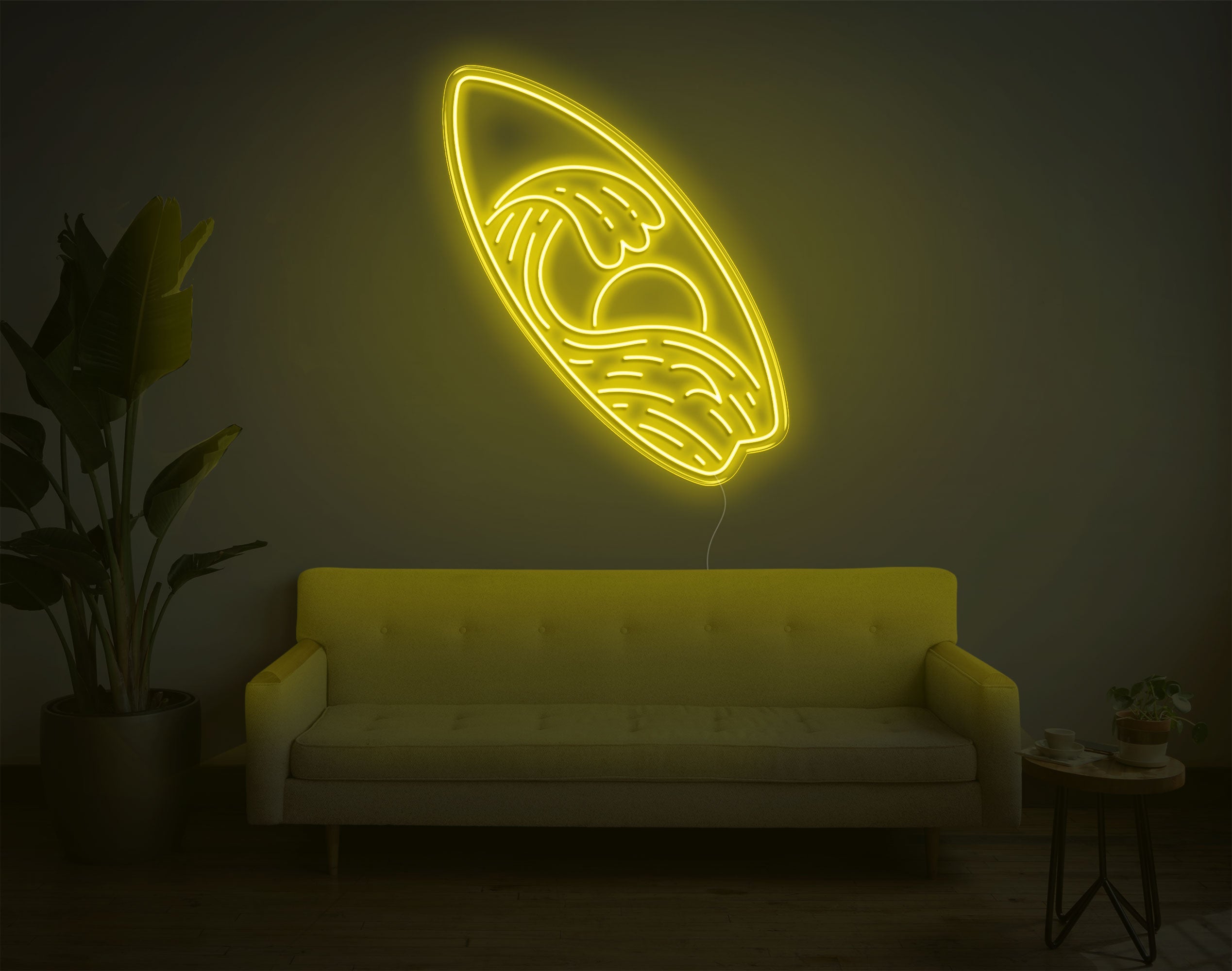 Surfboard LED Neon Sign