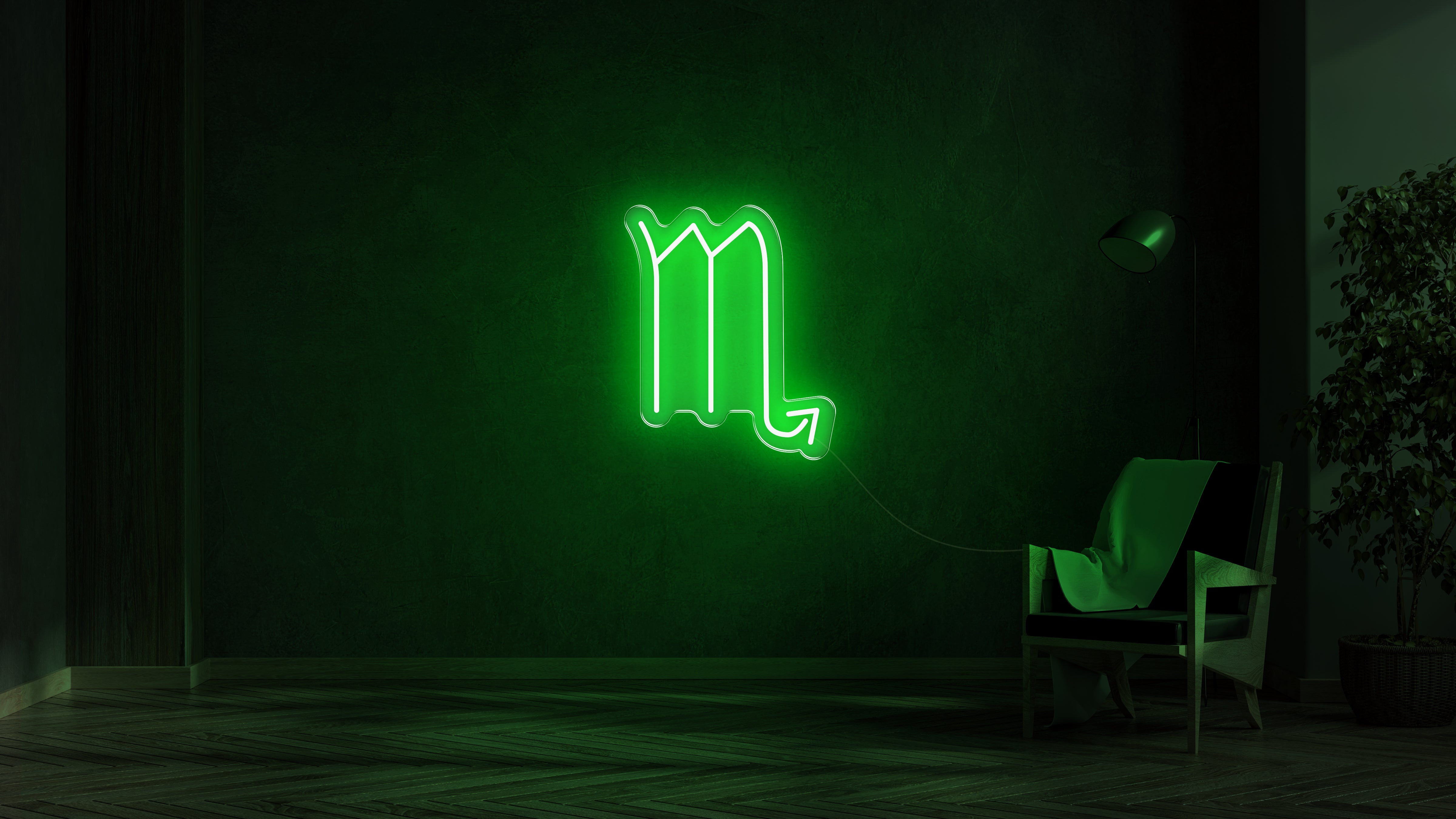 Scorpio LED neon sign