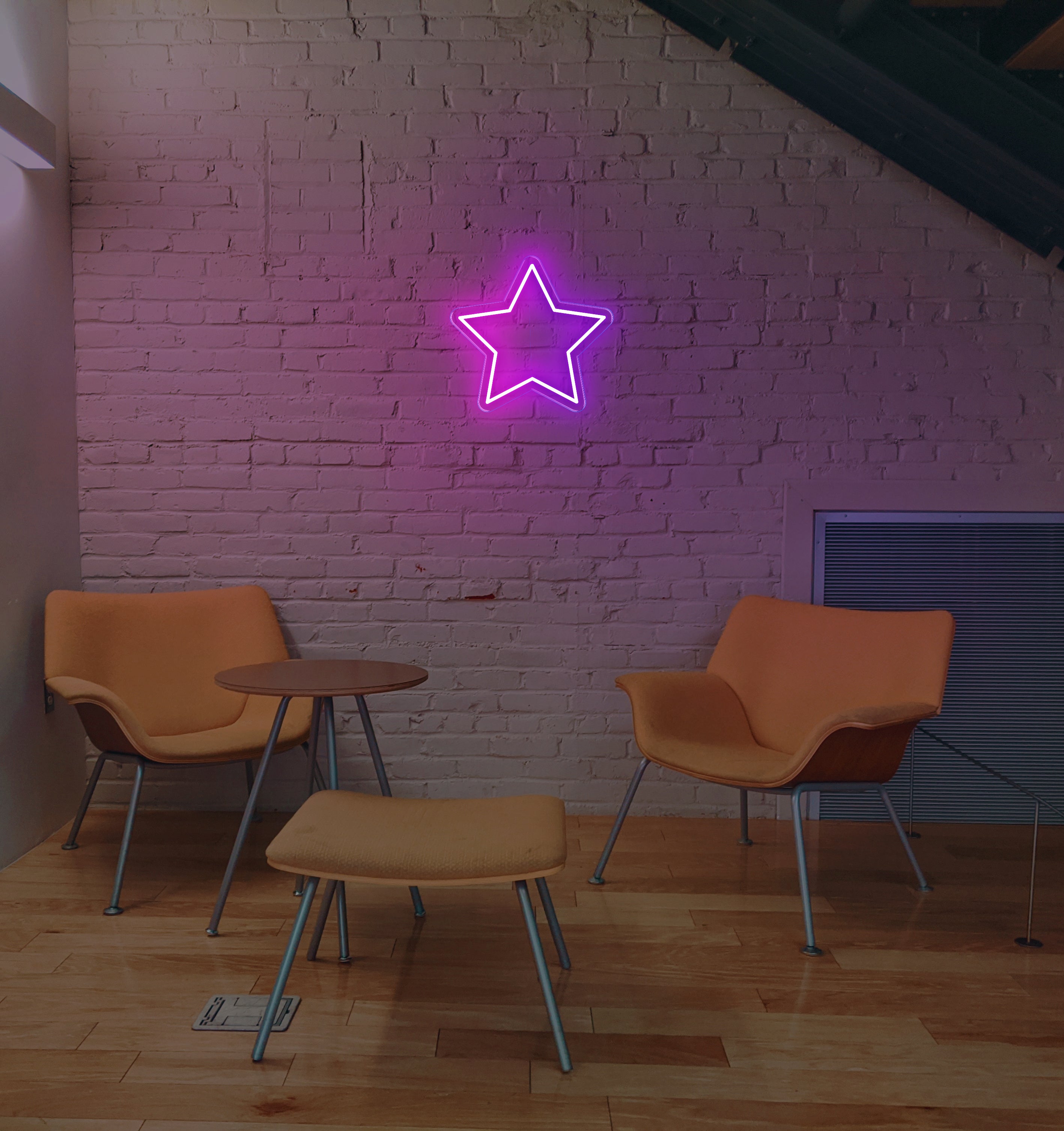 Duo Coloured Stars LED neon sign