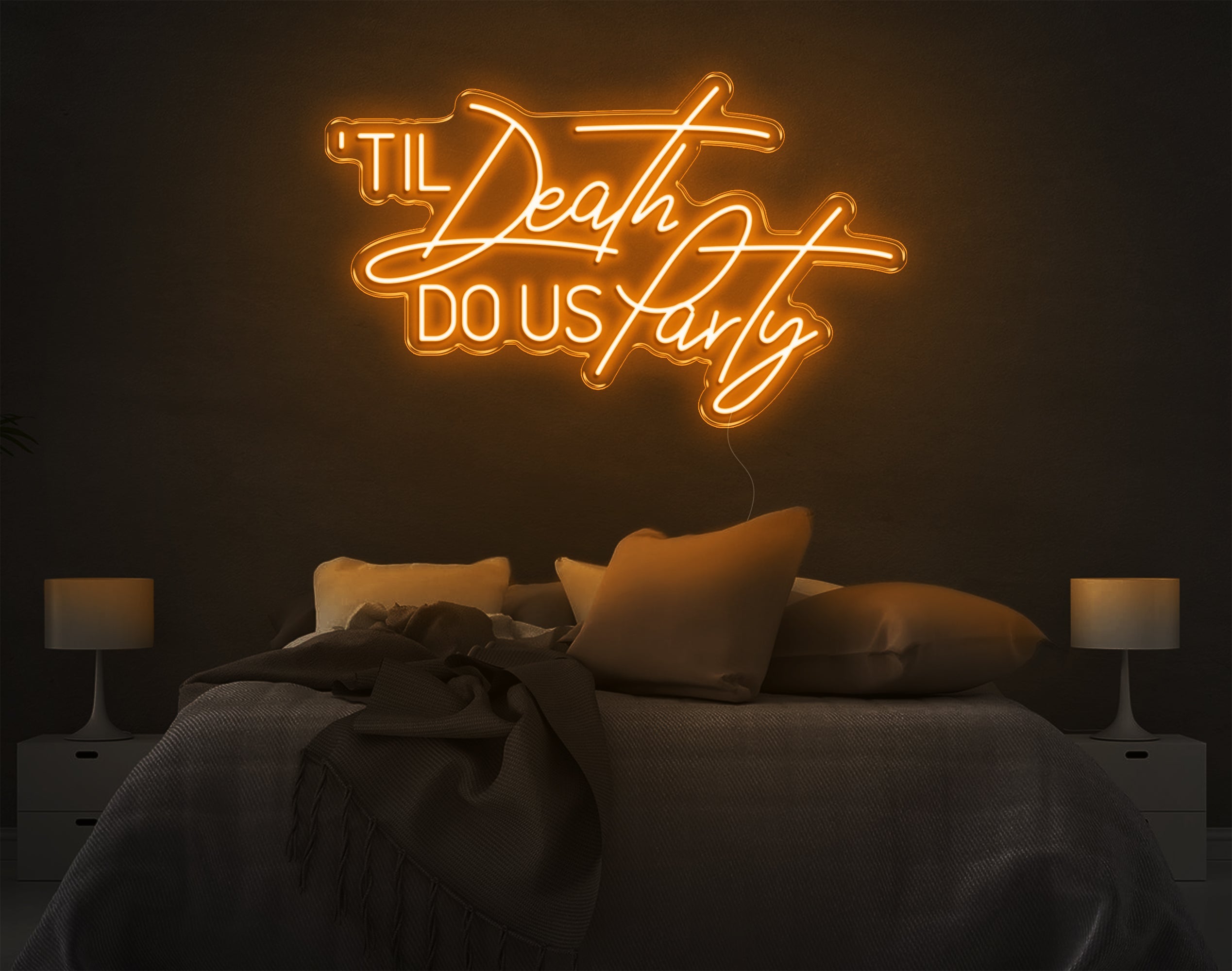 Til Death Do Us Party LED Neon Sign