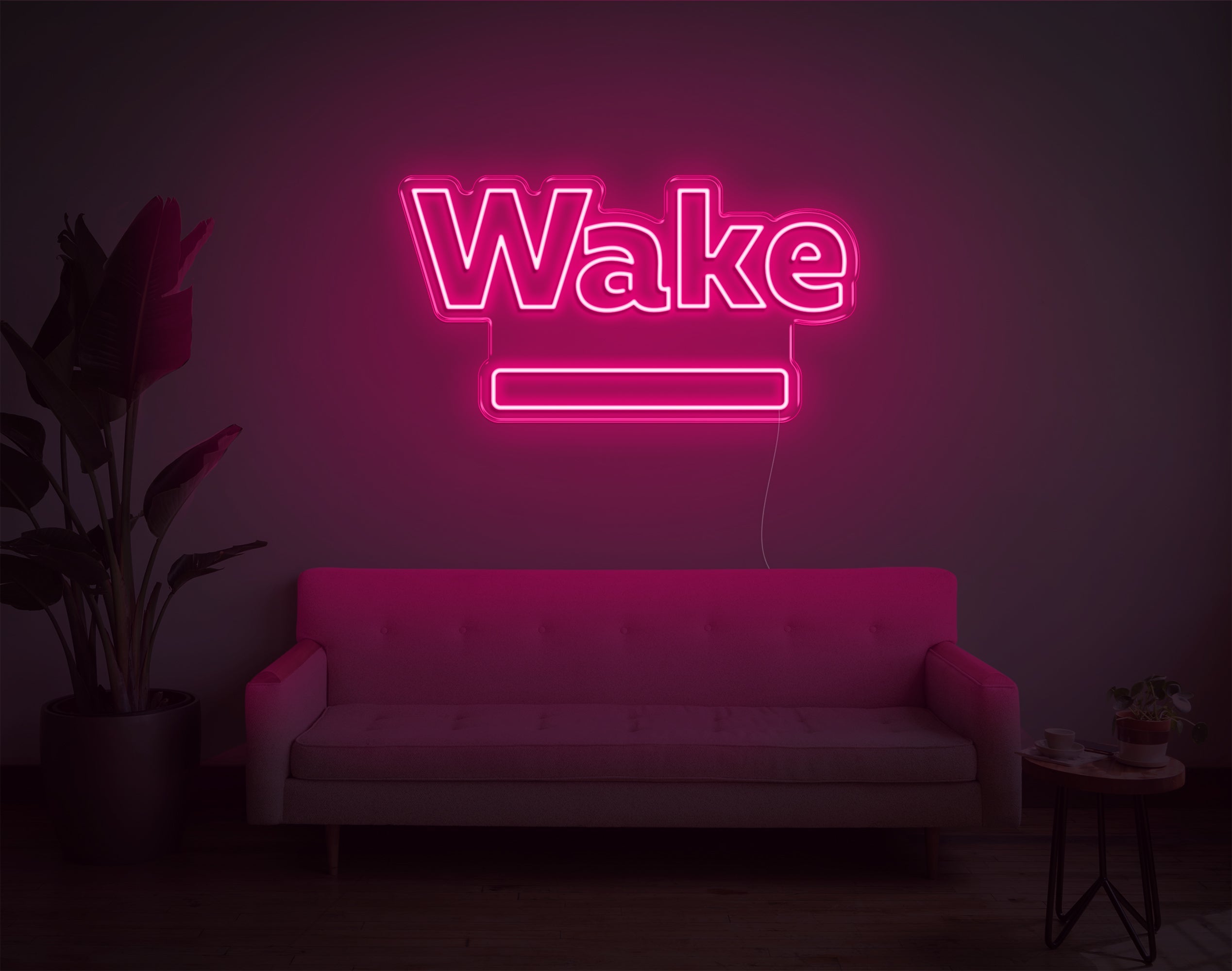 Wake LED Neon Sign