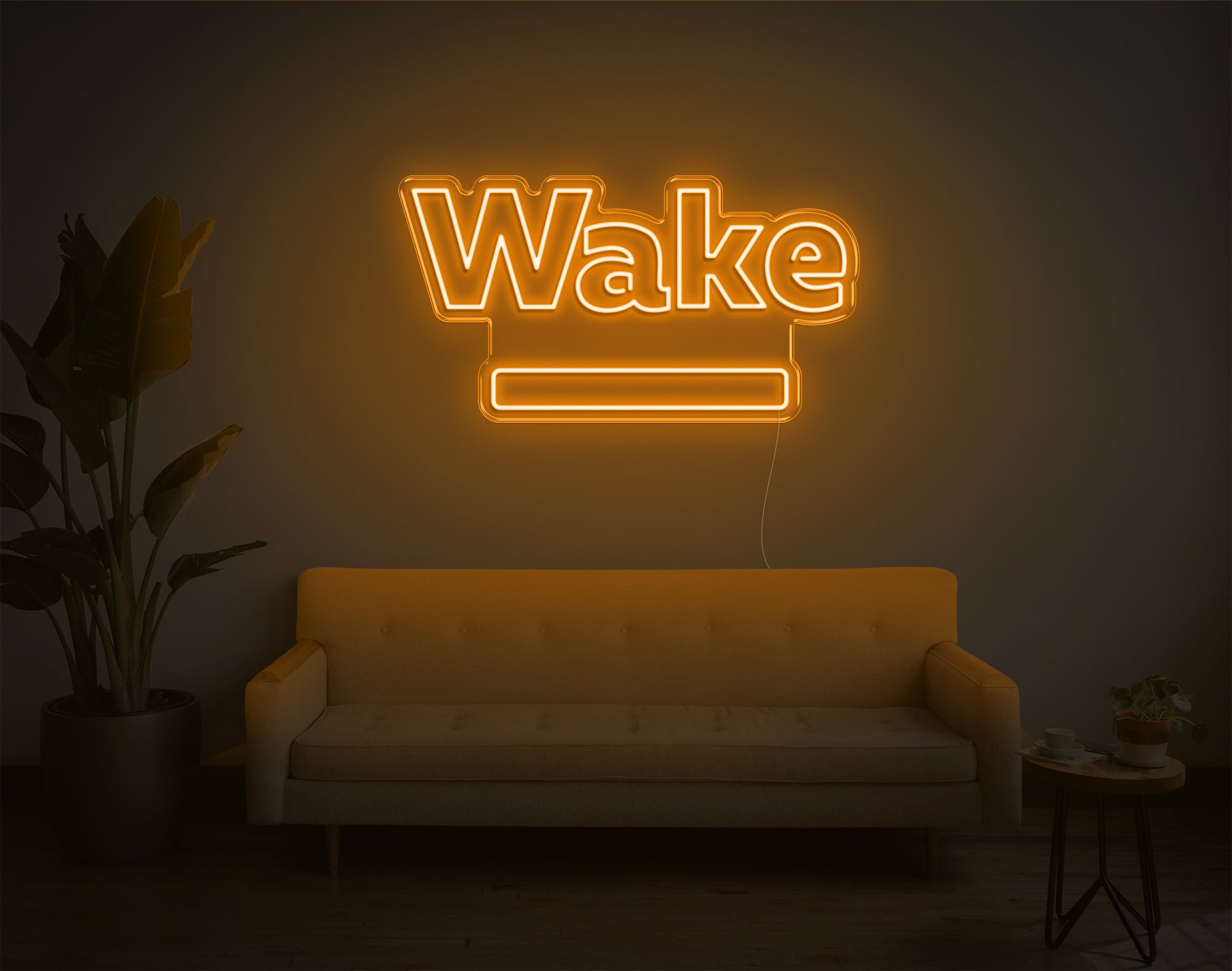 Wake LED Neon Sign