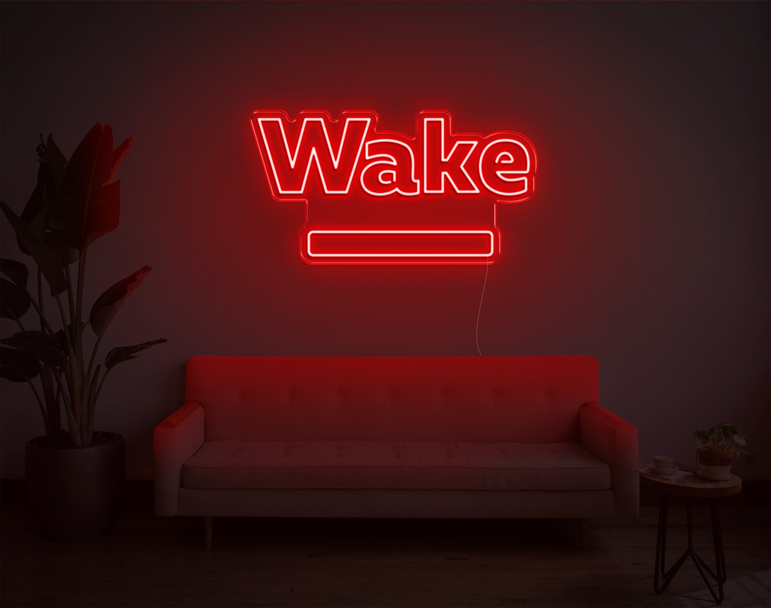 Wake LED Neon Sign