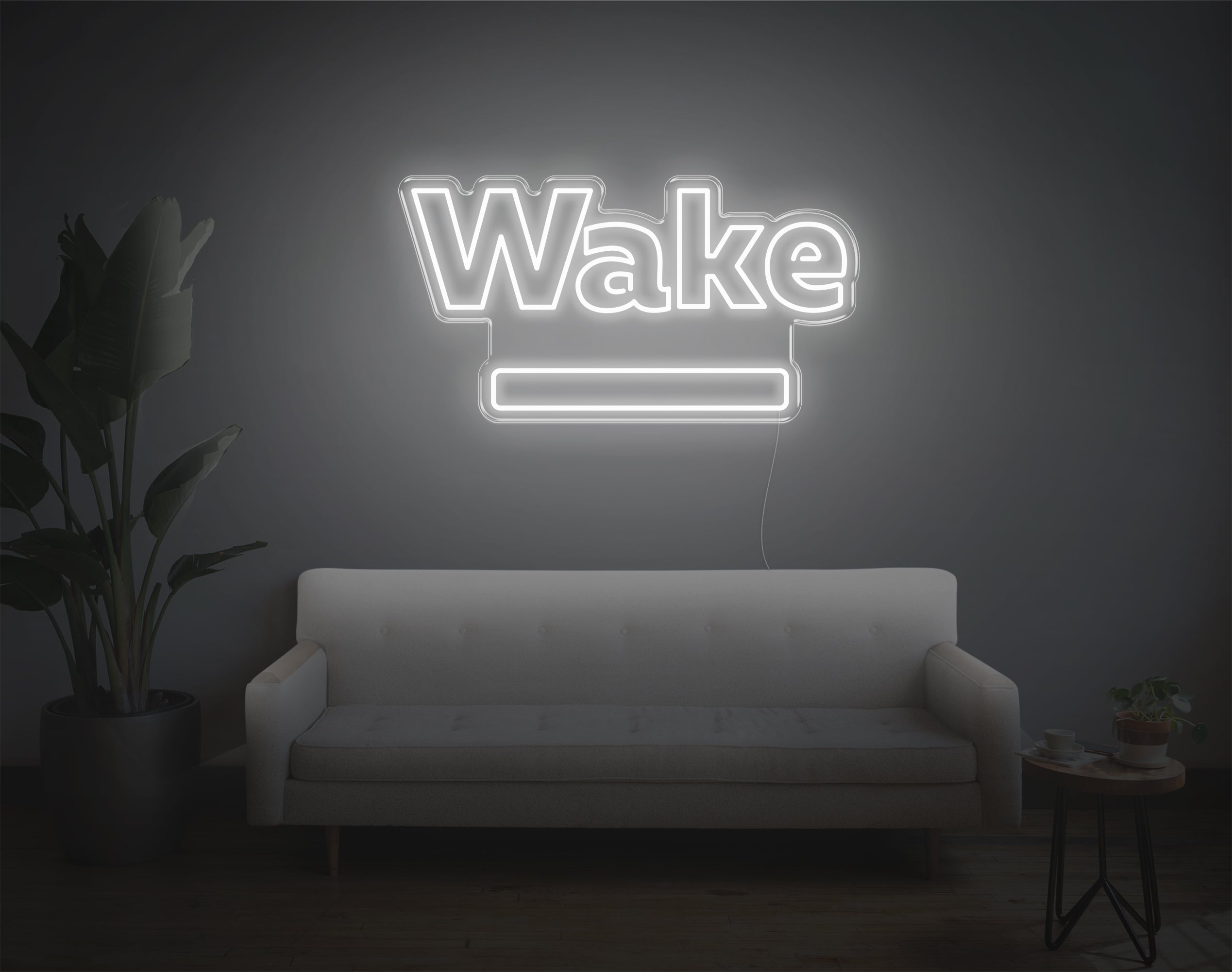 Wake LED Neon Sign